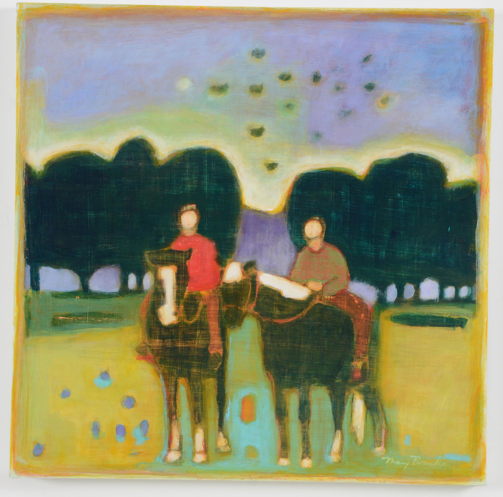 Mary Bourke. Maine. "The Space Between". Acrylic on (1 of 8)