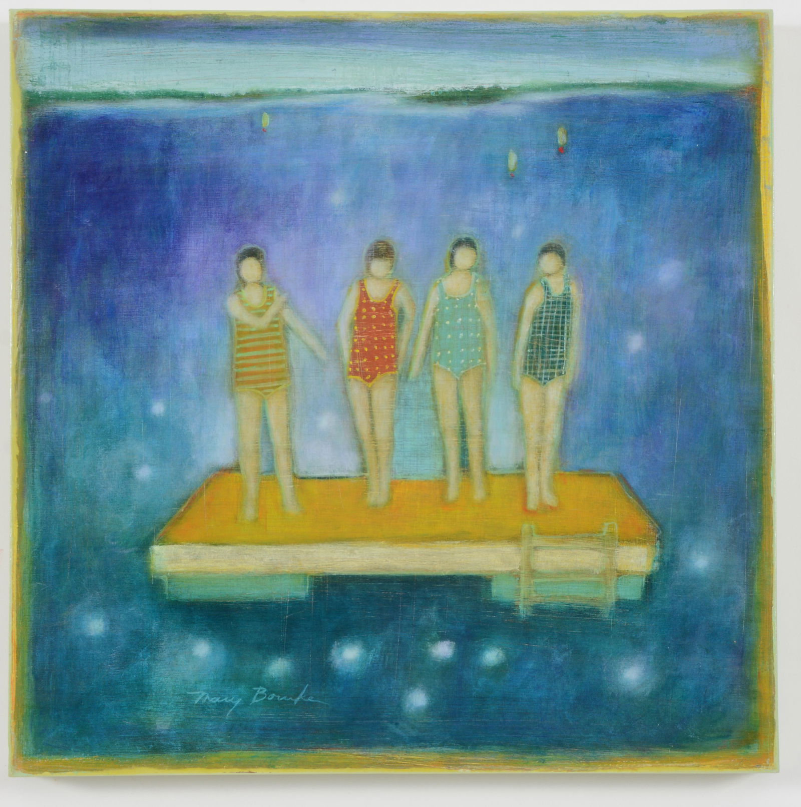 Mary Bourke. Maine. "Standing Still". Acrylic on panel. (1 of 7)