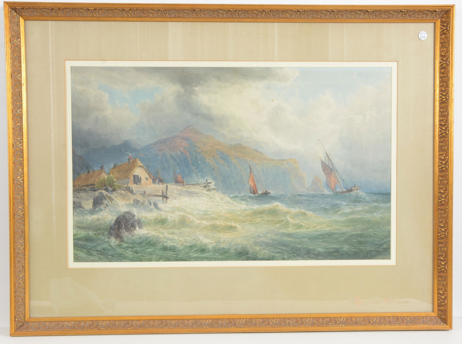 John Faulkner. Irish. "On the Coast off Donegal". Large (1 of 8)