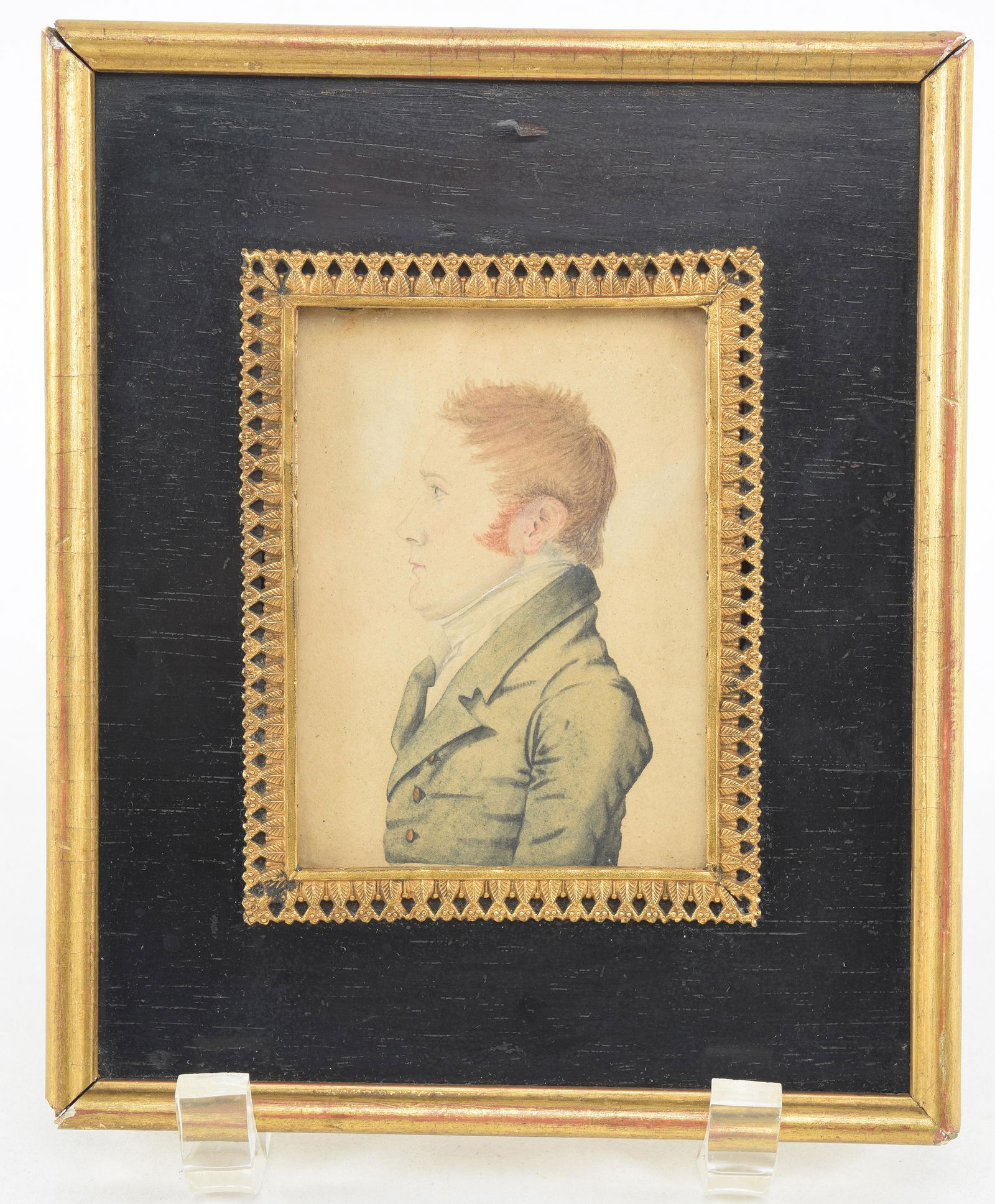 Early 19th century American School watercolor portrait (1 of 6)