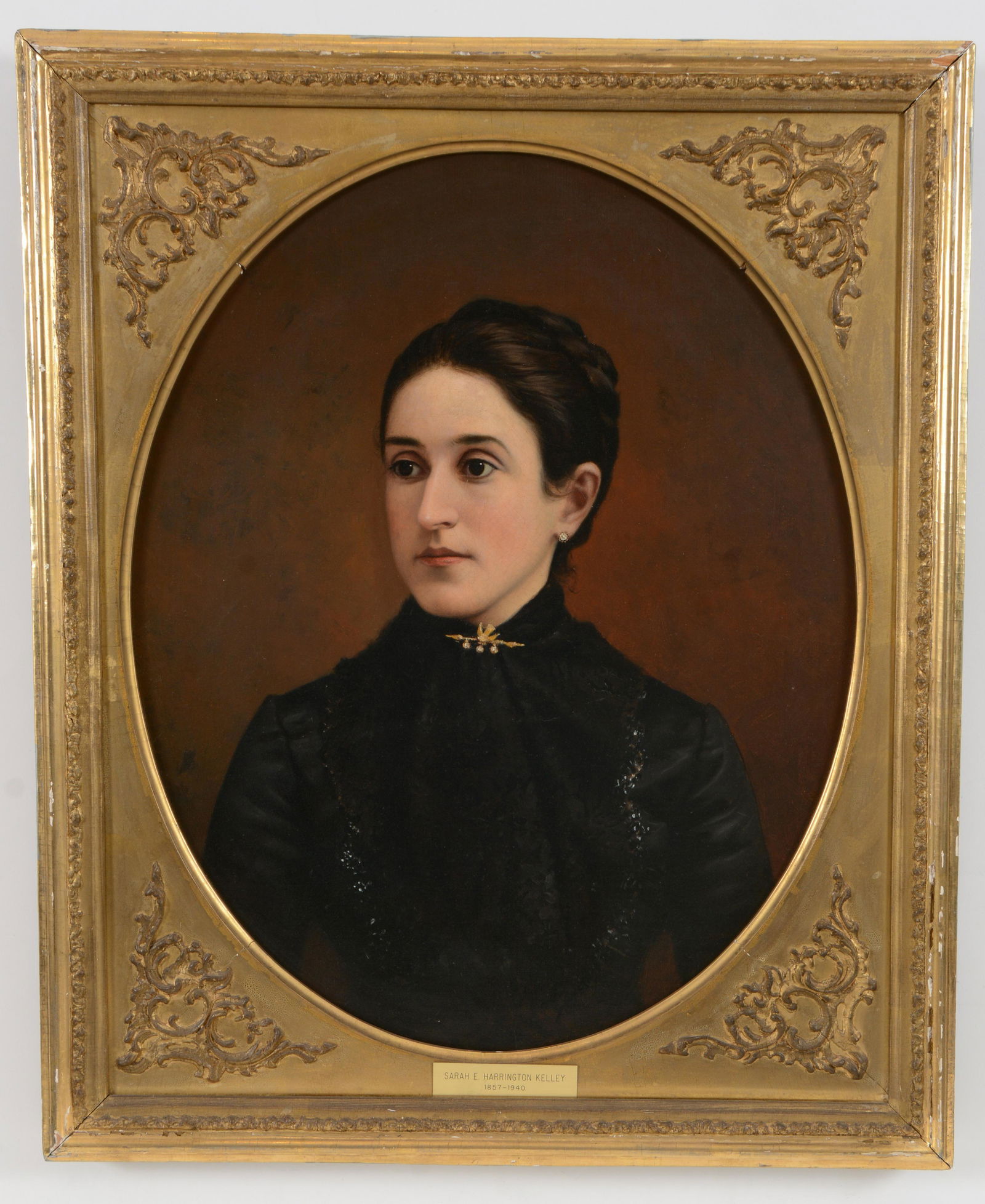 Late 19th century portrait painting of a woman in (1 of 8)