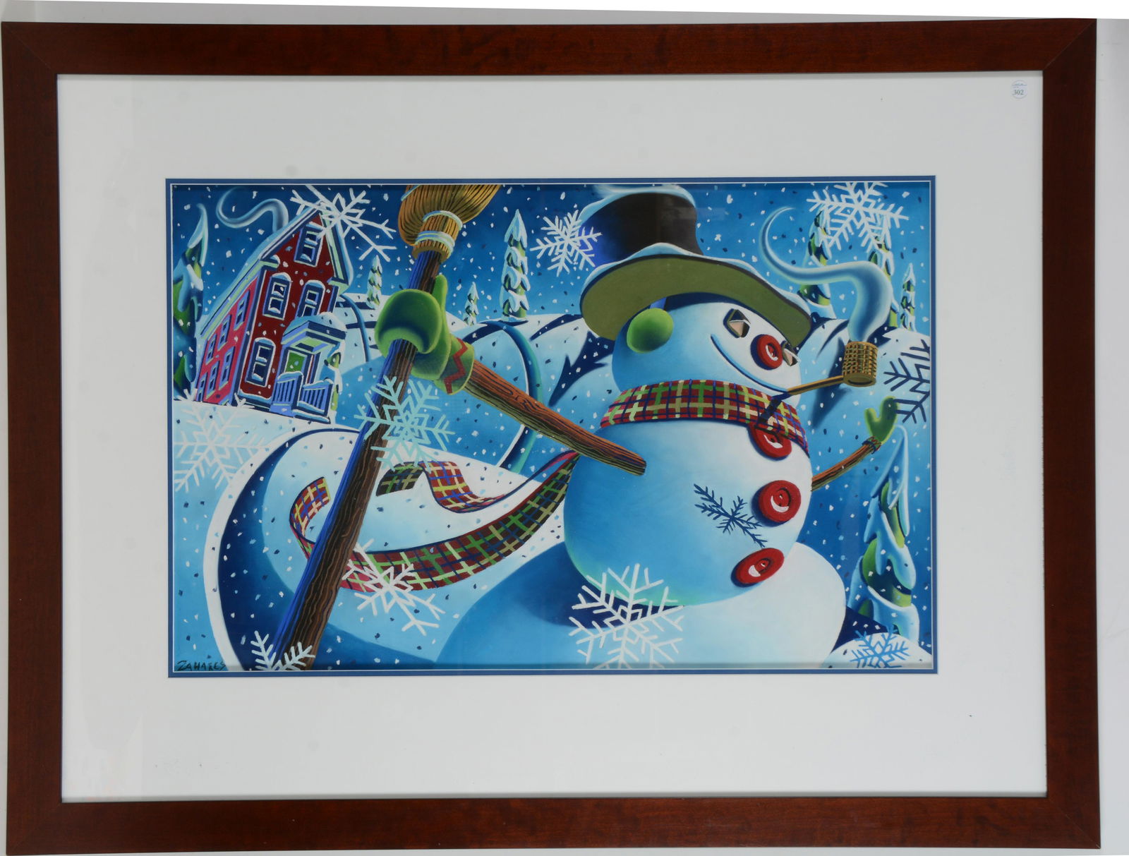 Wade Zahares. American. Snowman in a winter landscape (1 of 7)