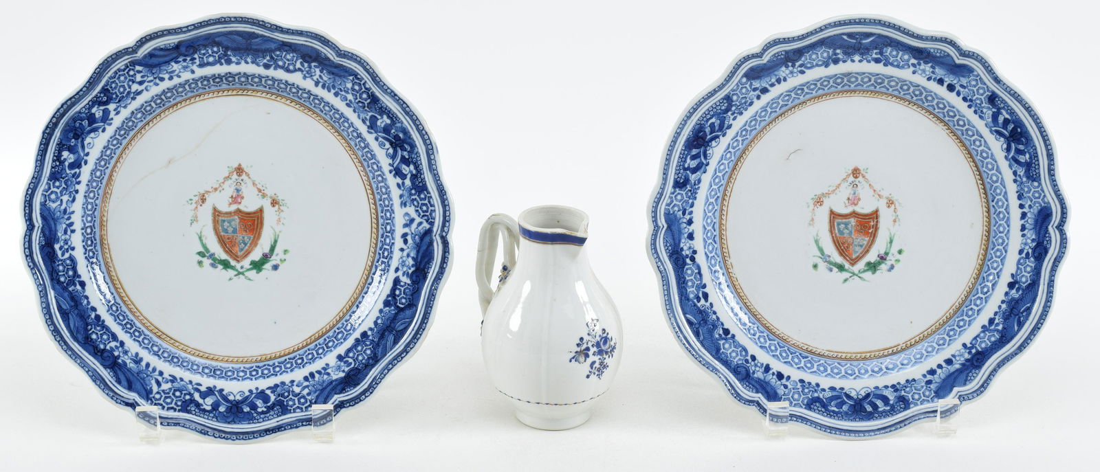 18th century Chinese Export porcelain. To include: 1) (1 of 12)