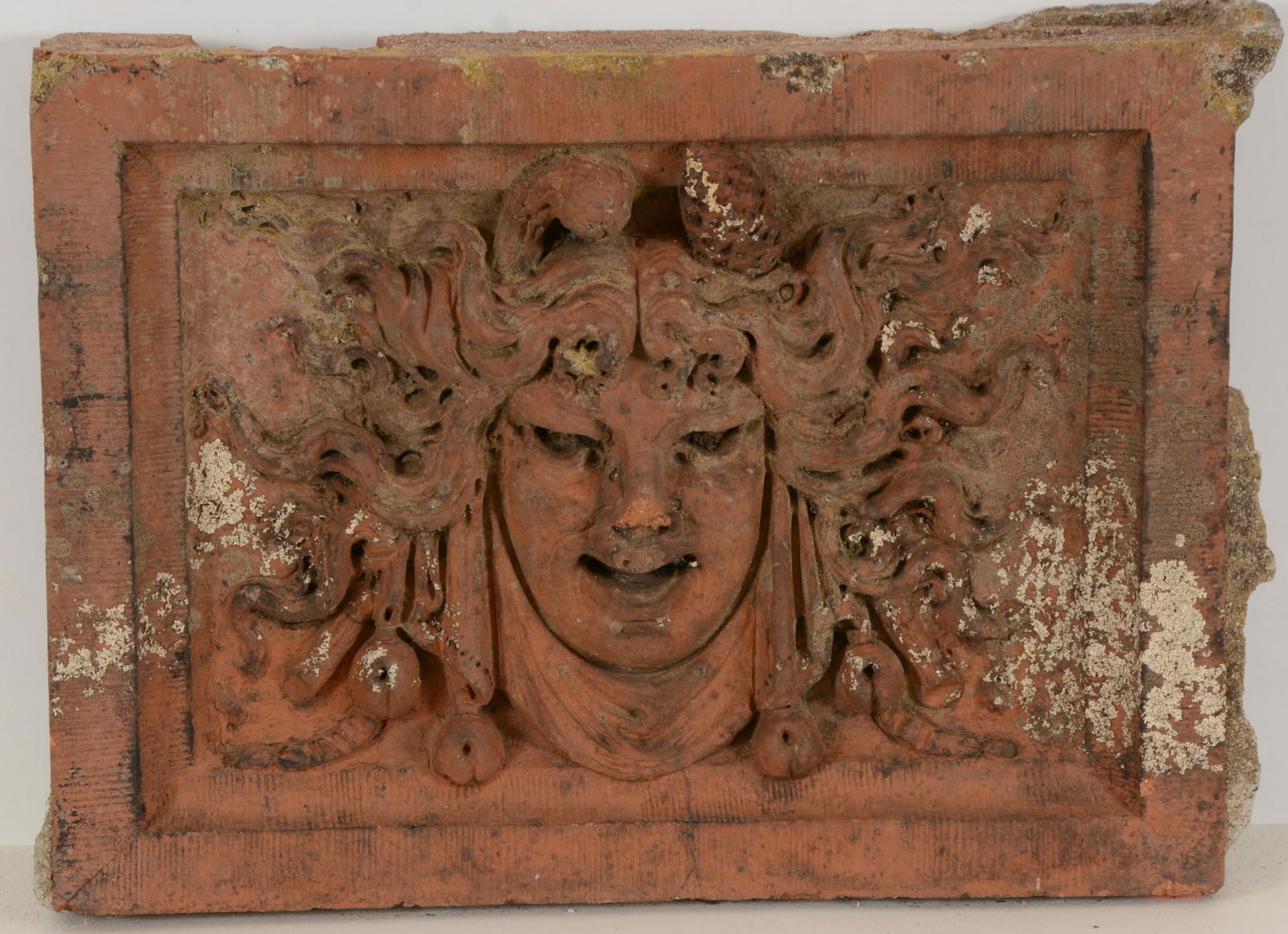 Large Terra Cota classical architectural tile, North (1 of 9)