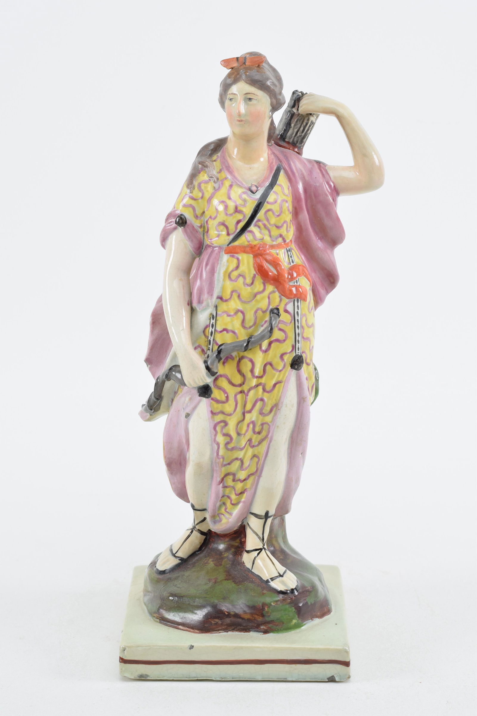 Soft paste figure of Diana. England. Early 19th (1 of 9)