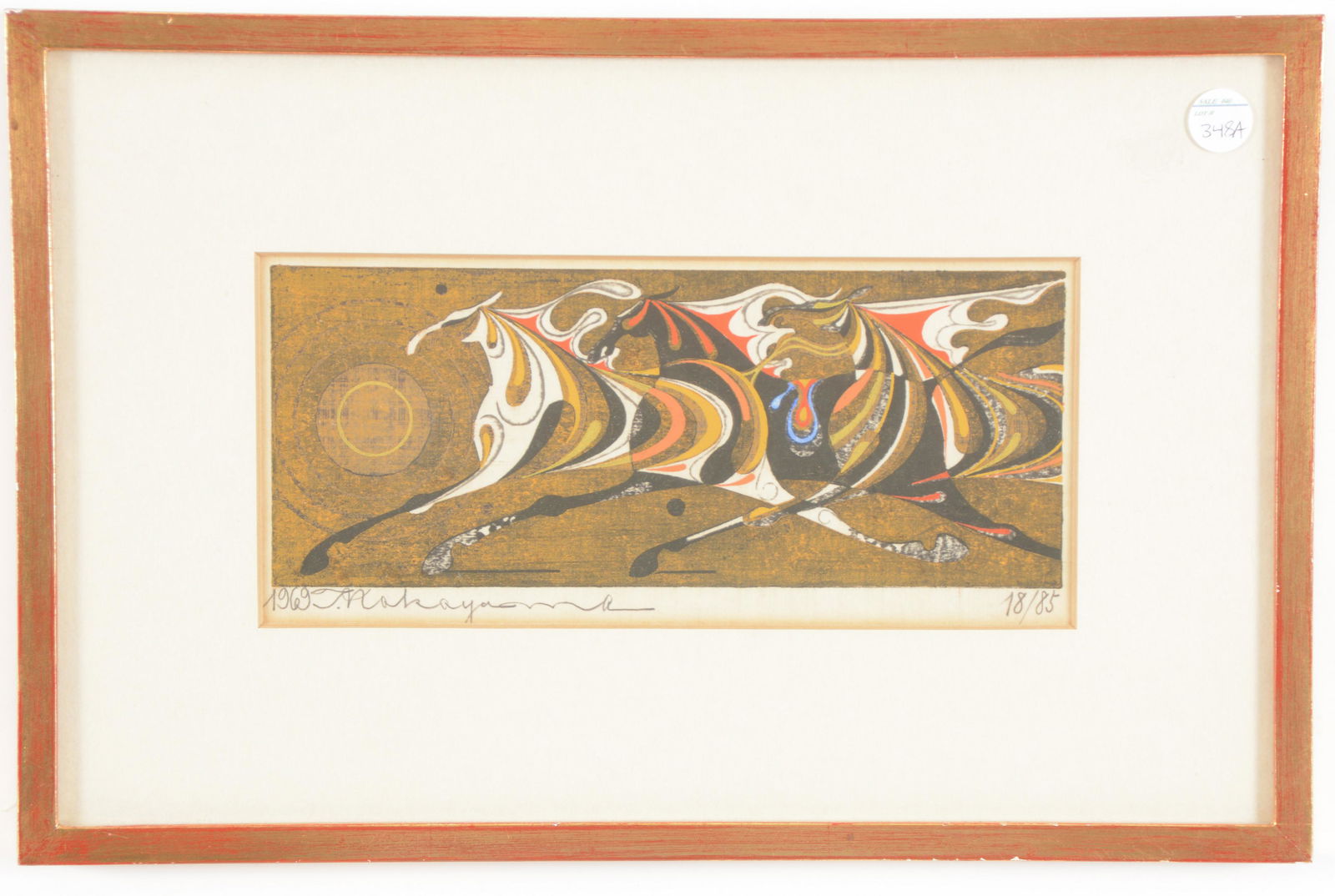 Tadashi Nakayama. Japan. Color woodblock print of (1 of 6)