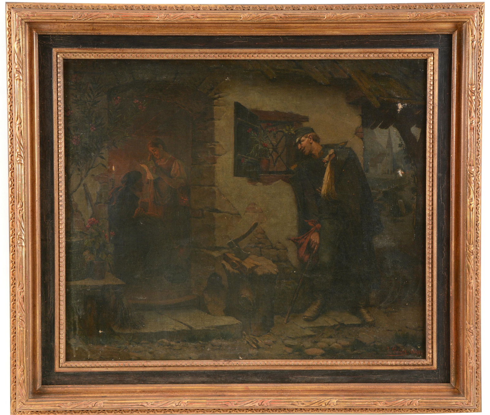 Ernst Payer. Austrian. 1891. Genre scene painting of a (1 of 12)