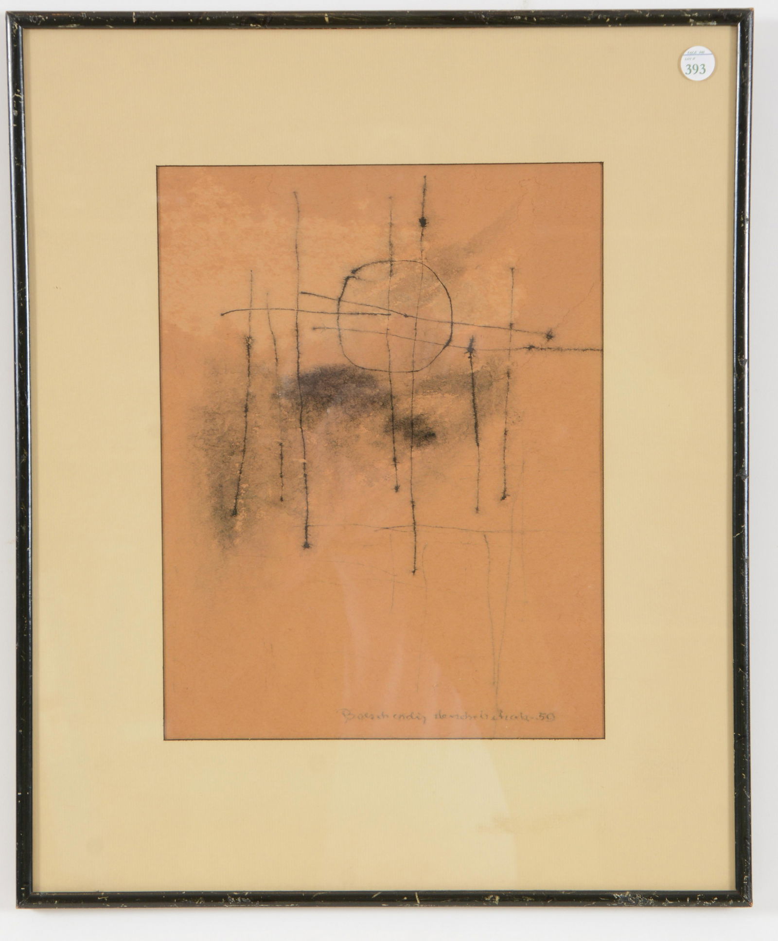 European school abstract ink and wash painting on (1 of 7)