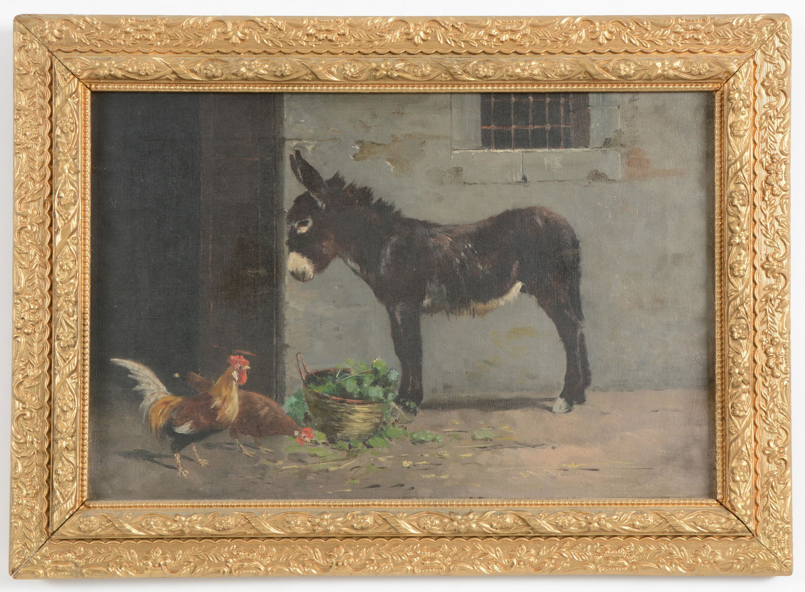 19th century Italian School painting depicting a donkey (1 of 6)