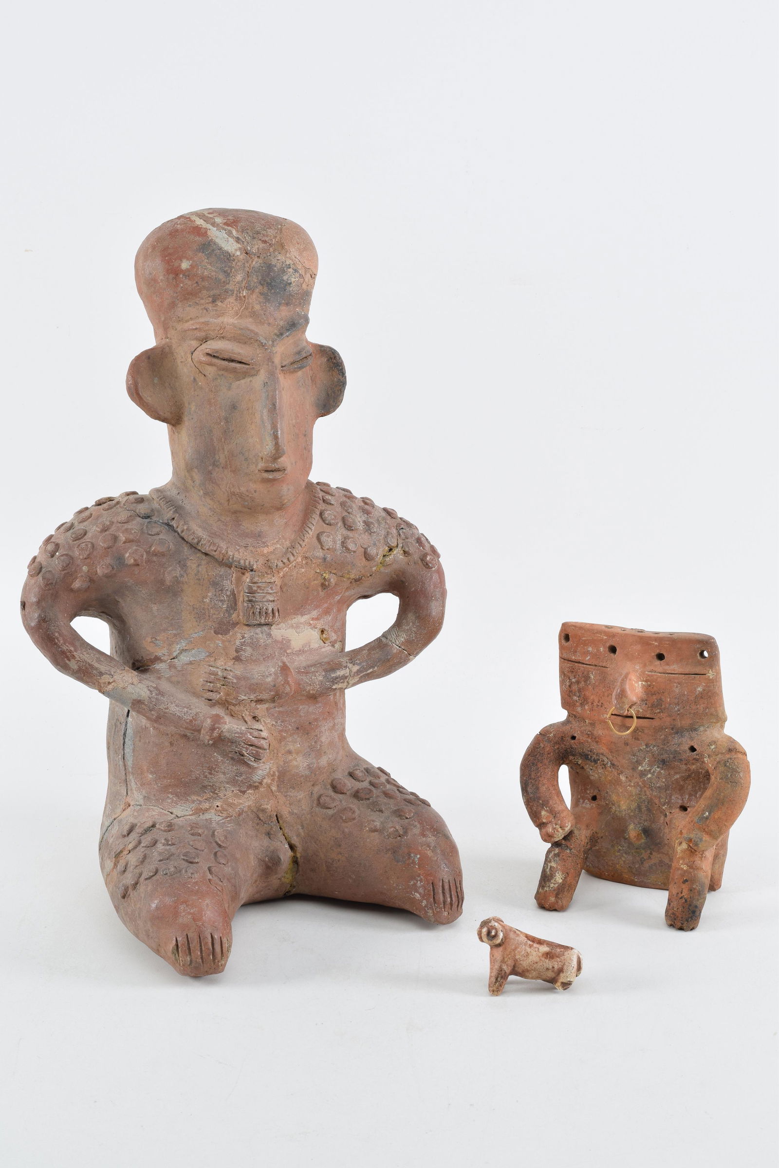 3 Pre-Columbian figures. To include: Large Jailisco (1 of 14)