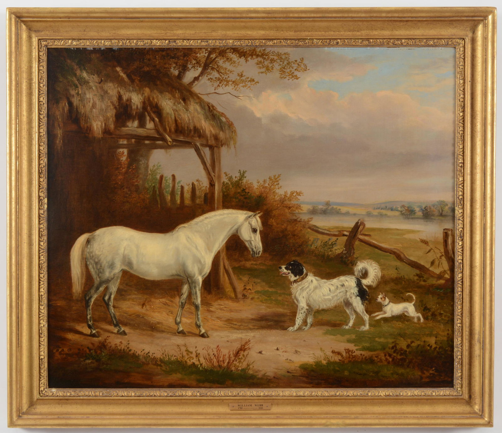 William Webb. British. Sporting painting "Grey Pony (1 of 7)