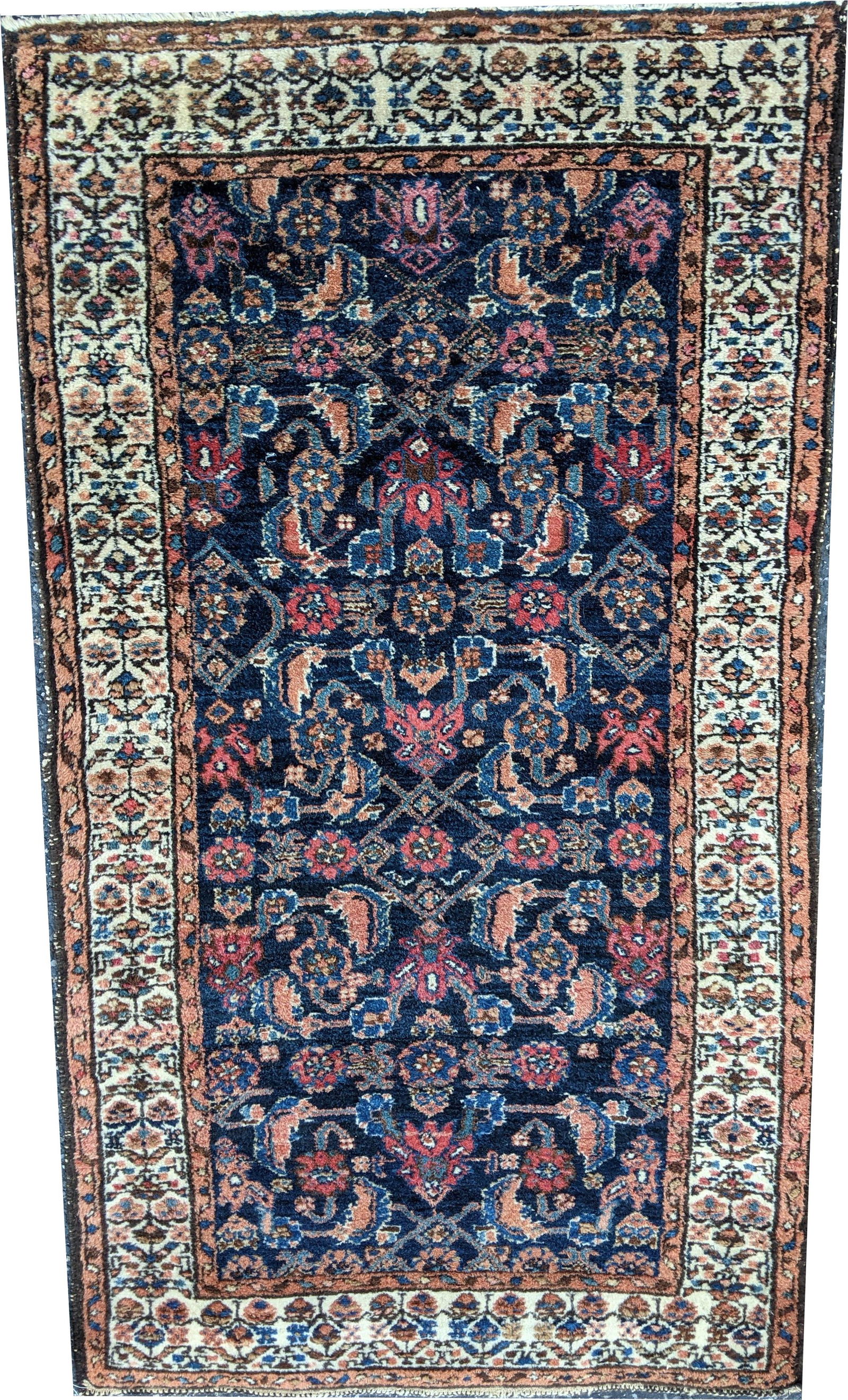 Persian Hamadan hand knotted wool scatter carpet. (1 of 5)