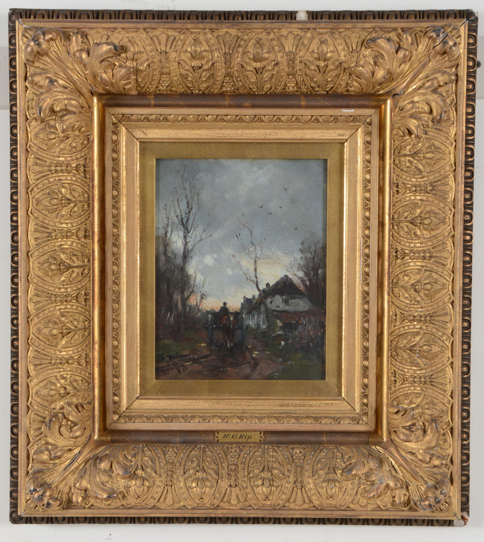 Willem Cornelis Rip. Dutch. 19th century painting of a (1 of 9)