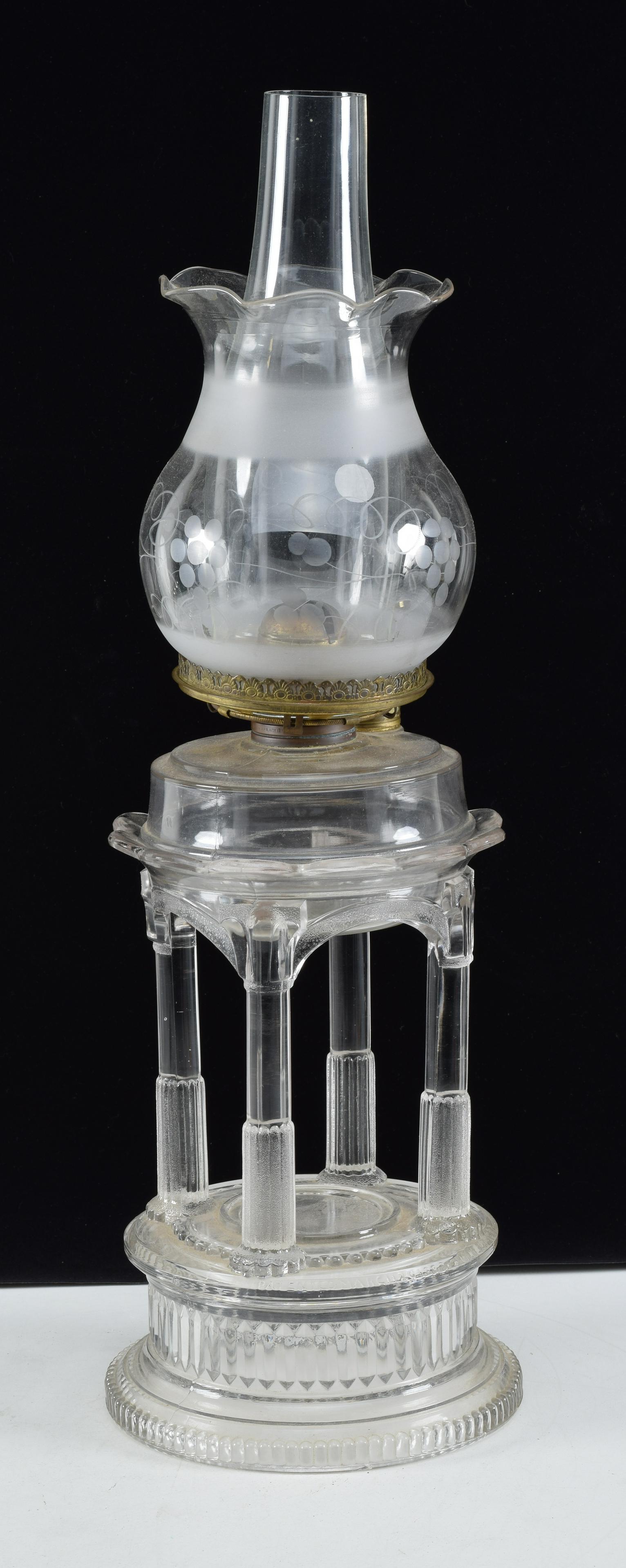 Adams Temple / Applesauce lamp. Pressed glass design (1 of 6)