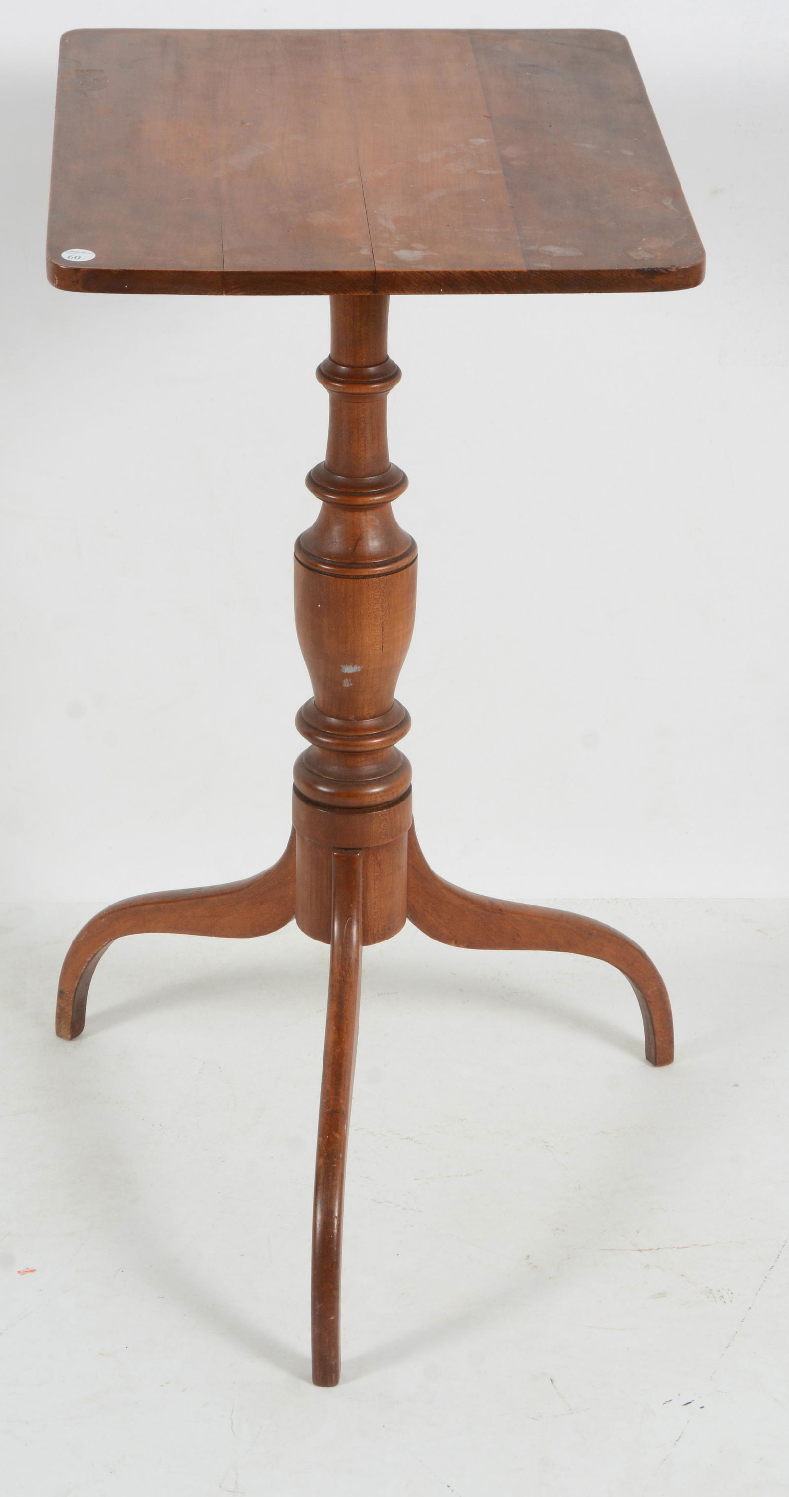 Hepplewhite cherry candlestand with vase form turning (1 of 4)