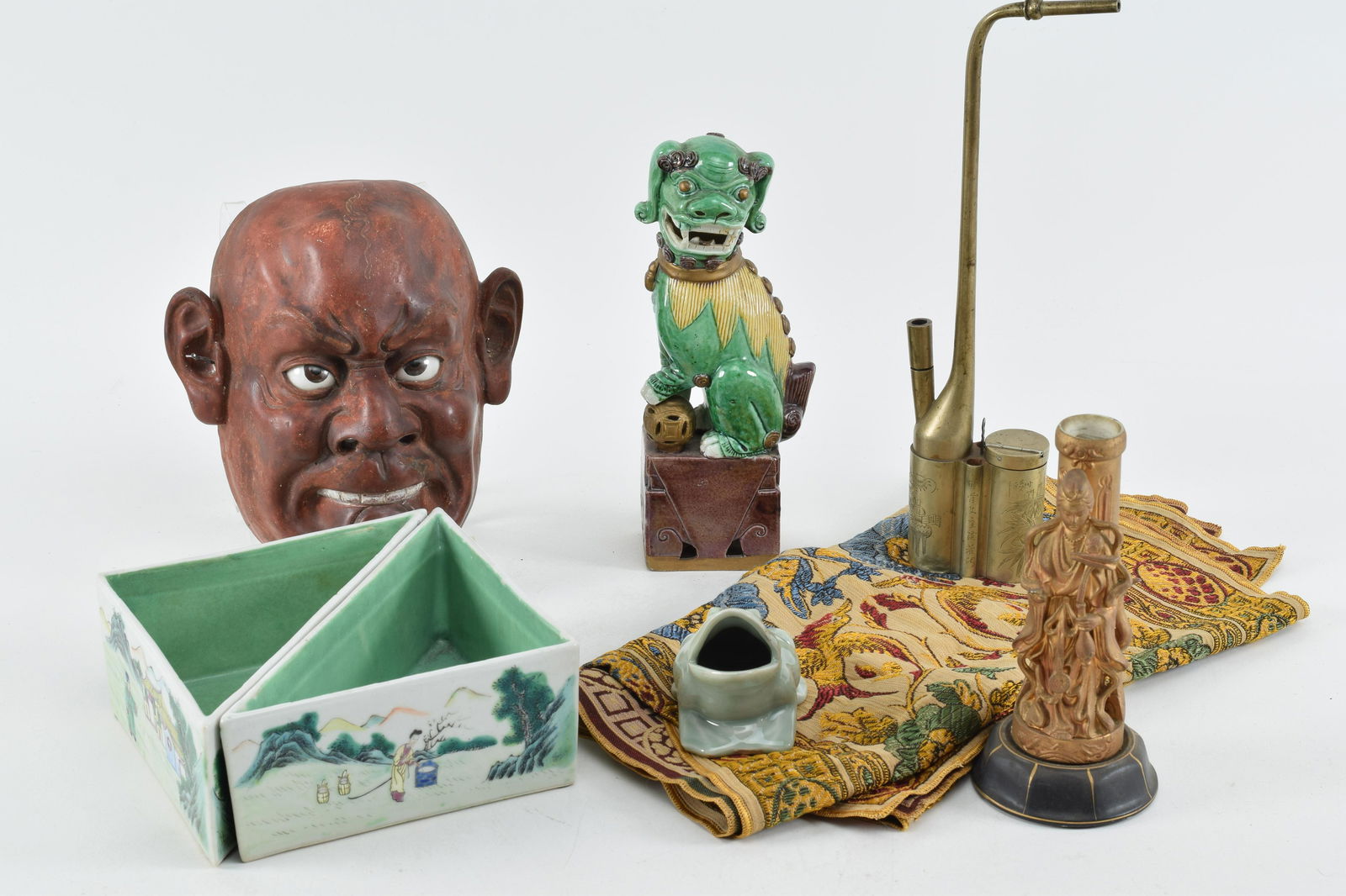 Asian accessories. To include: Pair of triangular (1 of 11)