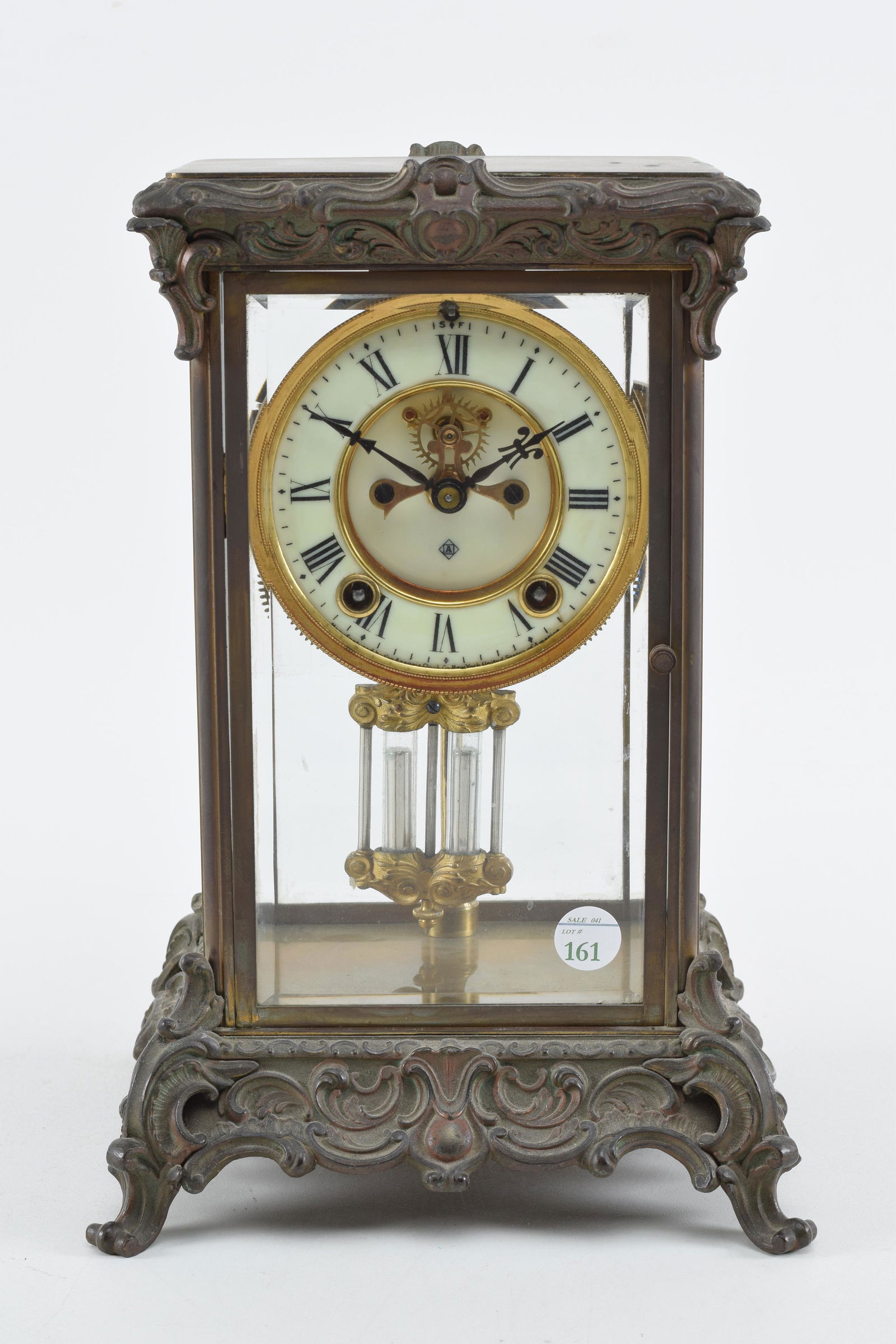 Ansonia shelf clock. Early 20th century. Rococo style (1 of 6)