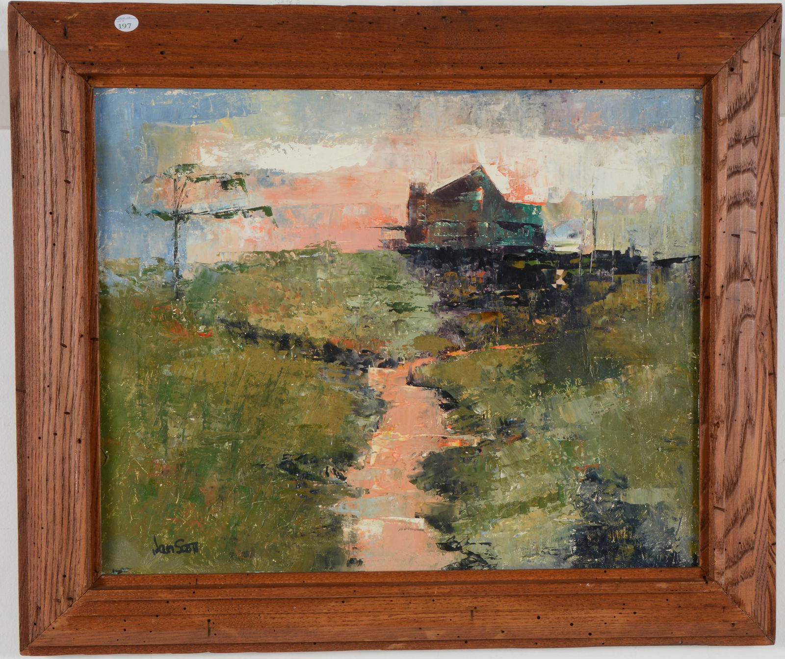 Jan Scott. Landscape with building in evening light. (1 of 5)