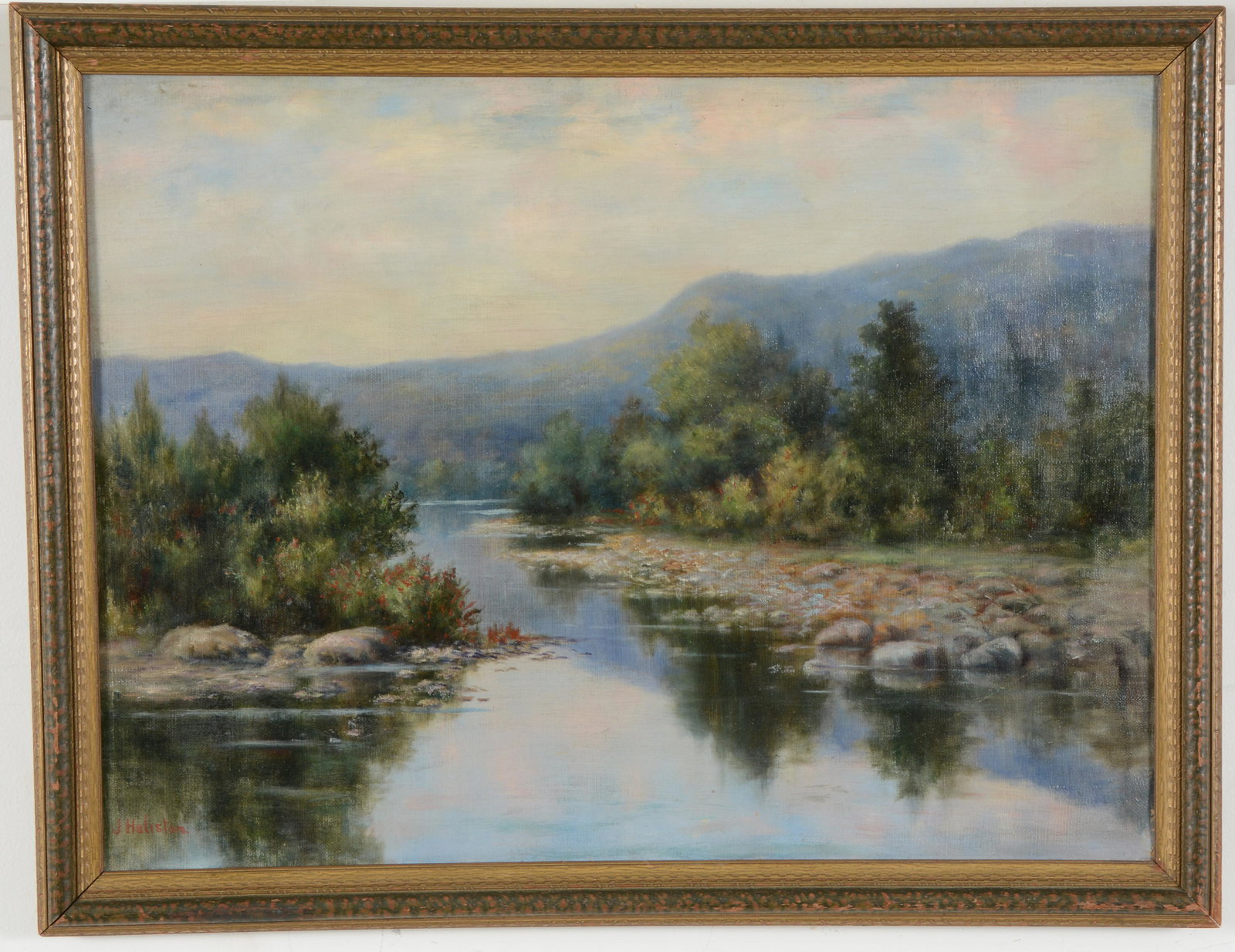 J. Haliston. Early 20th century. Landscape painting of (1 of 6)