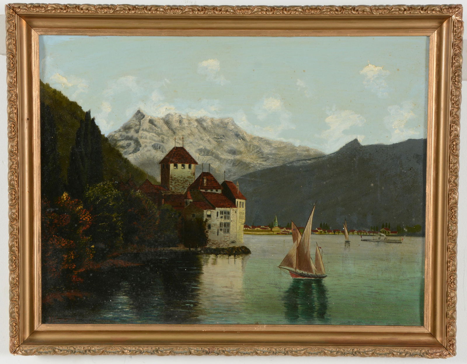 J. E. Crosgrove. Swiss castle Chillon in lakeside (1 of 7)