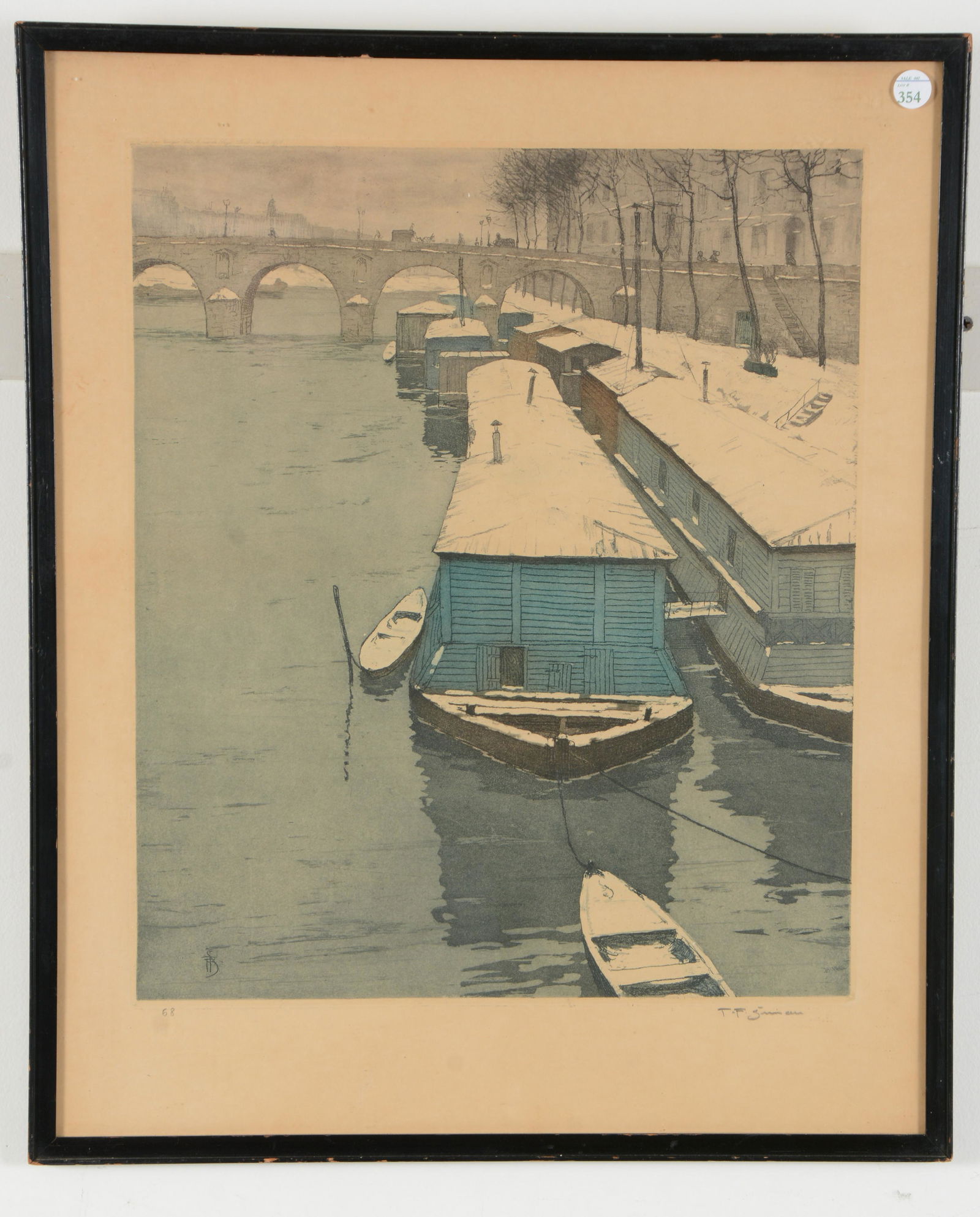 Tavik Frantisek (TF) Simon. Colored etching. Winter (1 of 8)