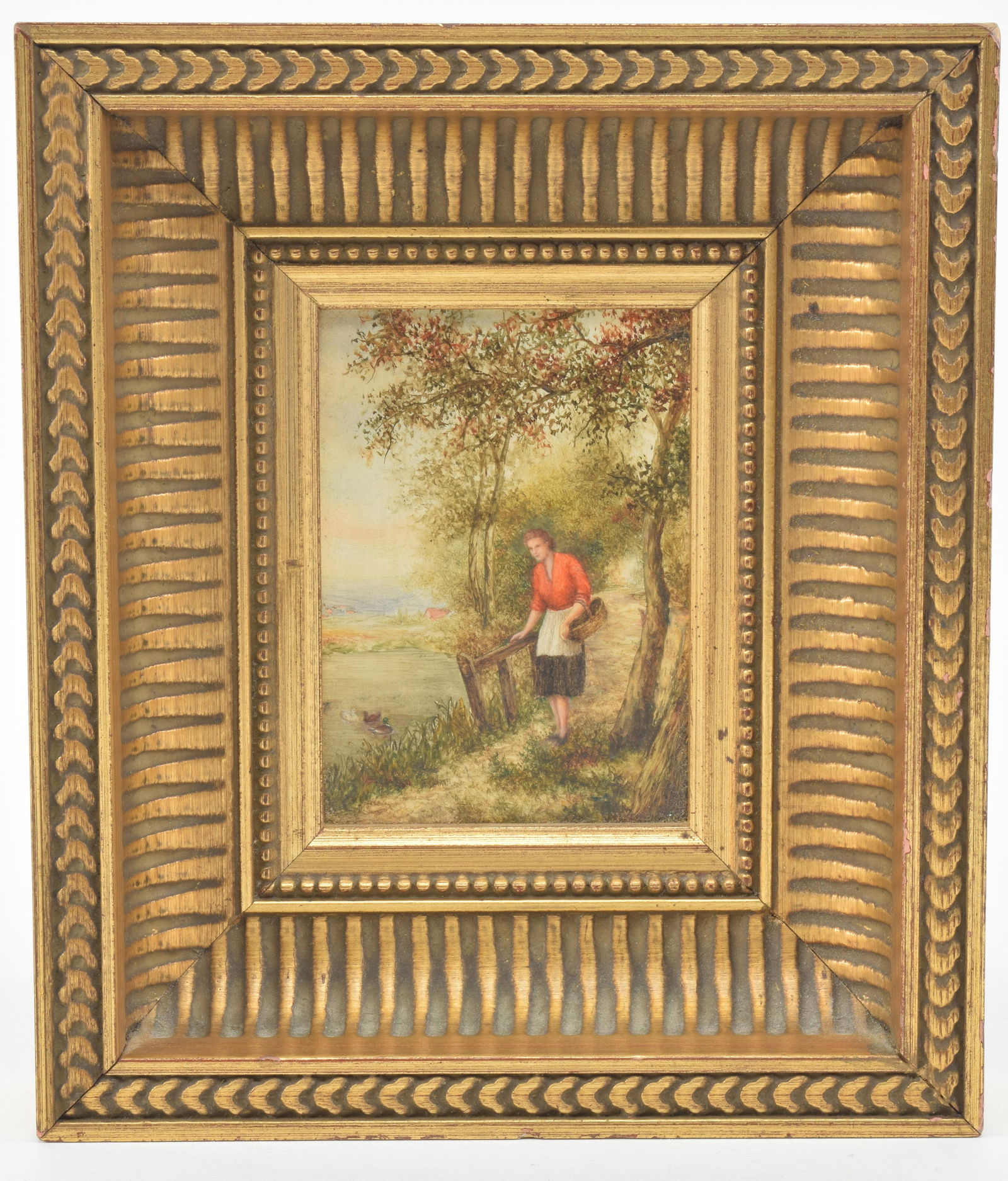 Jammie Carrette. 20th Century. Miniature farmgirl (1 of 5)