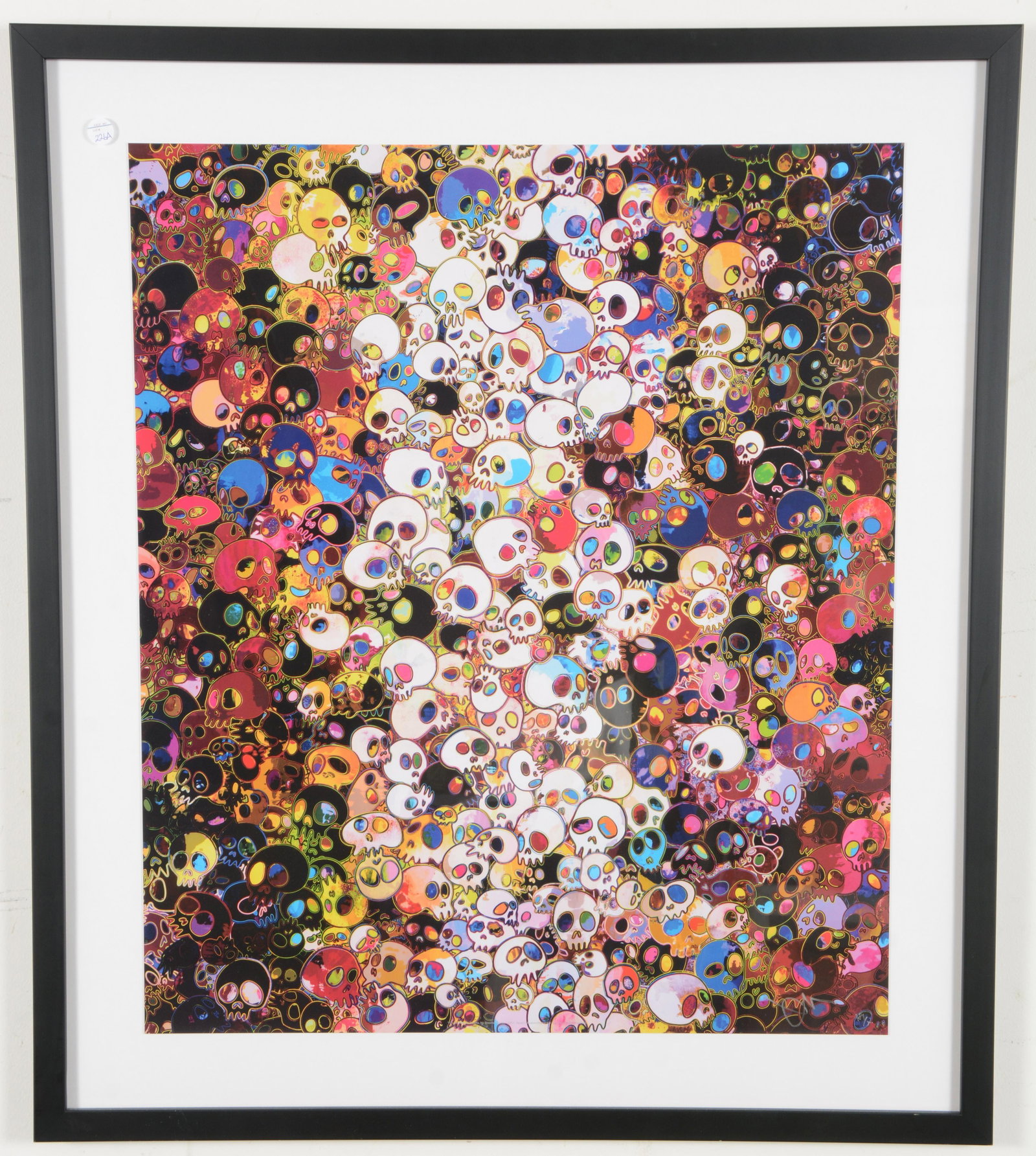 Takashi Murakami. Japan/America. "I Do Not Rule My Dreams. My Dreams Rule Me". Limited edition: Takashi Murakami. Japan/America. "I Do Not Rule My Dreams. My Dreams Rule Me". Limited edition offset lithograph print of polychrome skulls. Signed lower right. Edition numbered 181/300. Titled in pri