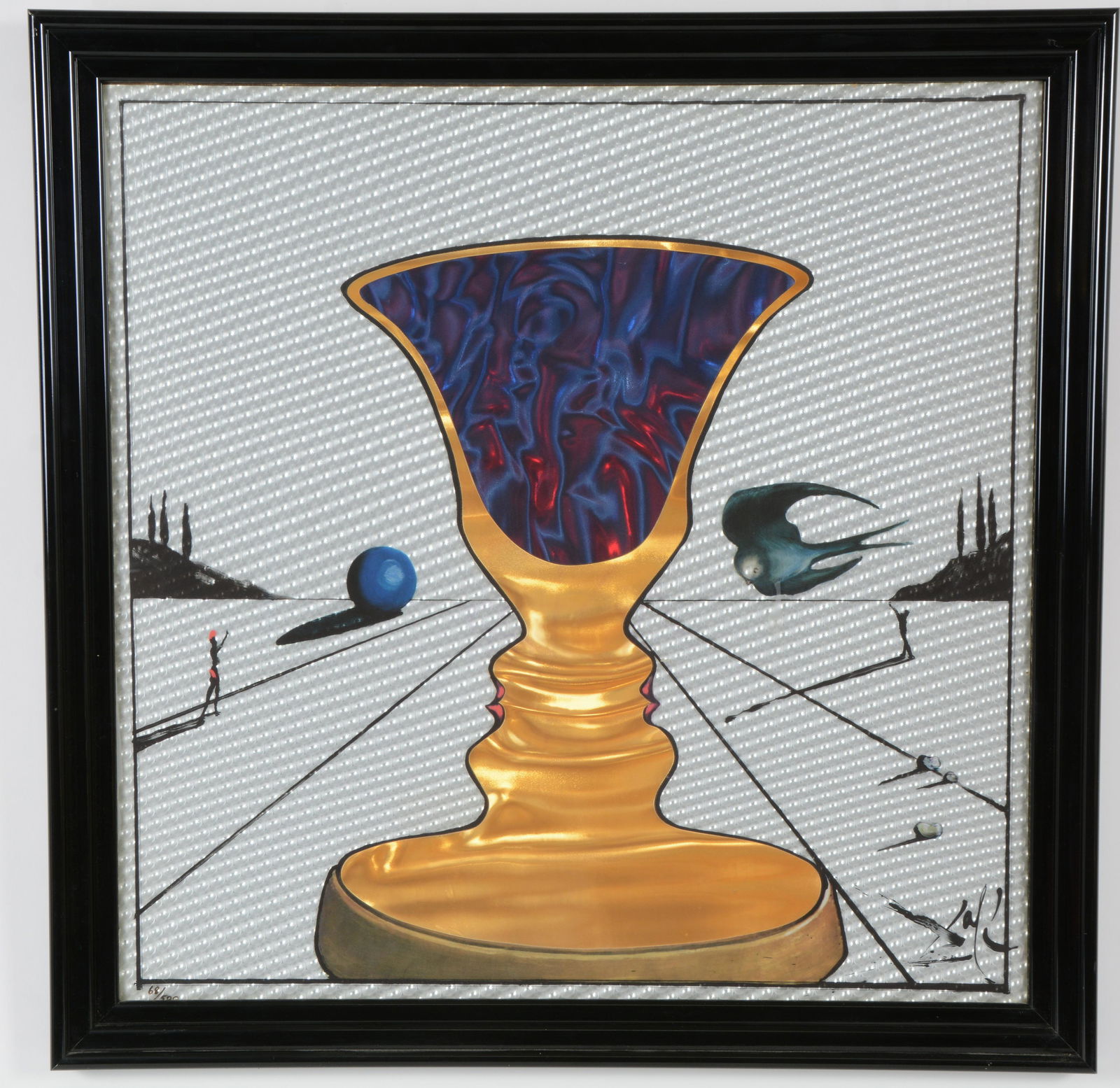 Salvador Dali. "Tristan & Isolde". Lithograph on rowlox. Signed lower right. Limited edition 68/500. (1 of 5)