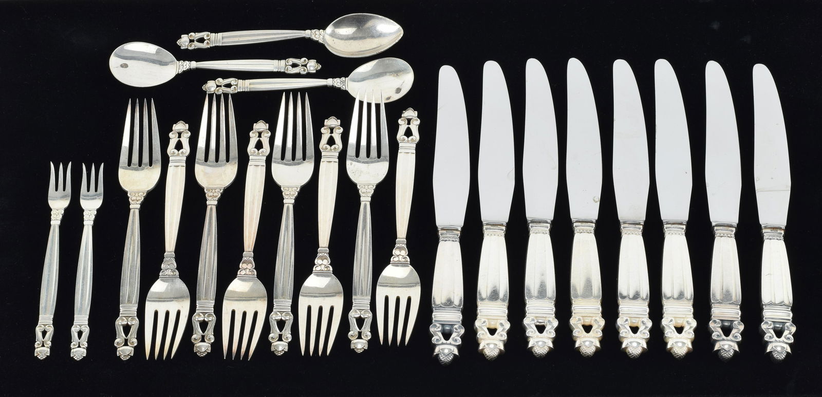 Georg jensen shop silverware acorn pattern