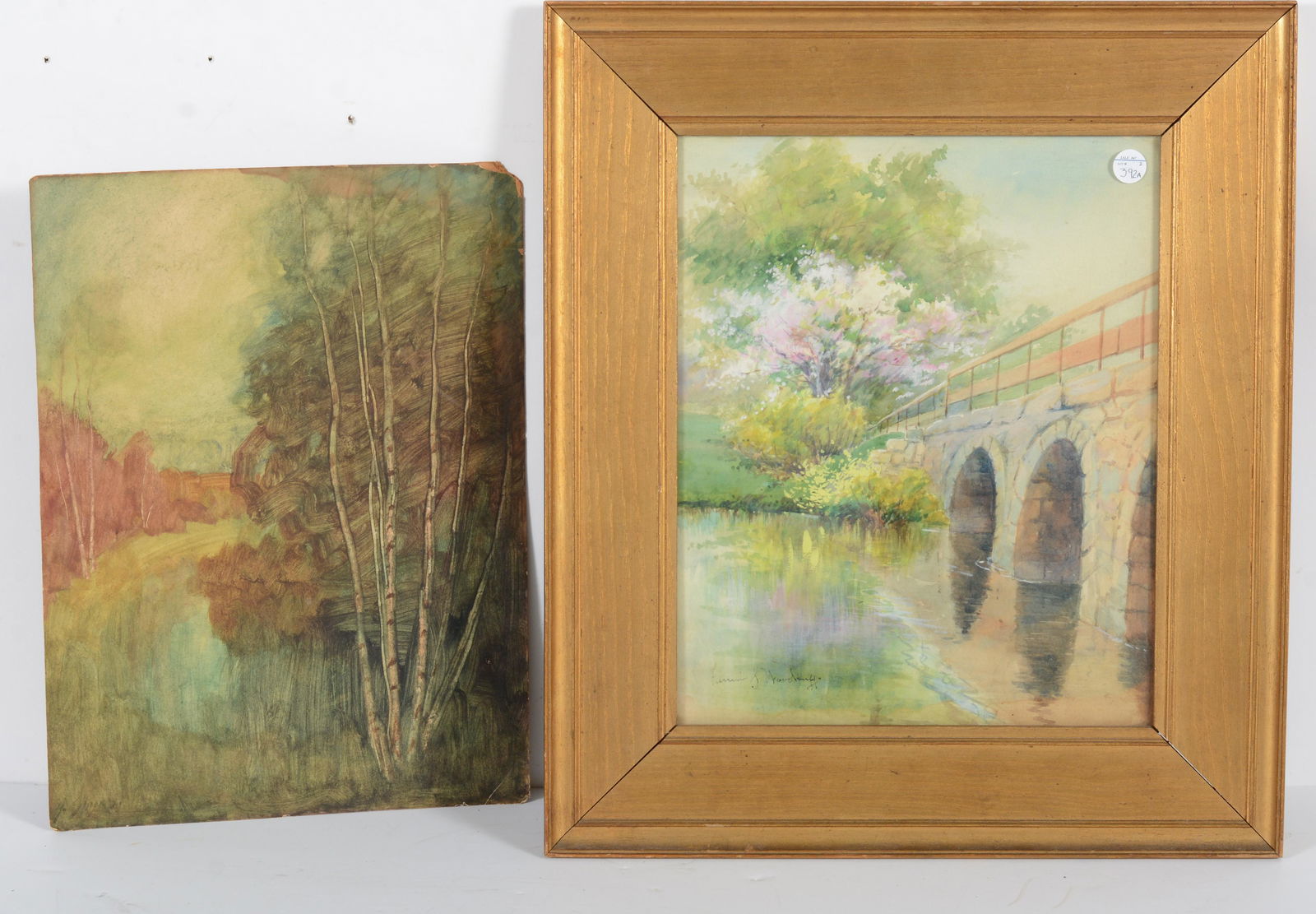 Cast iron letter box, painted red with gilt highlights.: Cast iron letter box, painted red with gilt highlights.