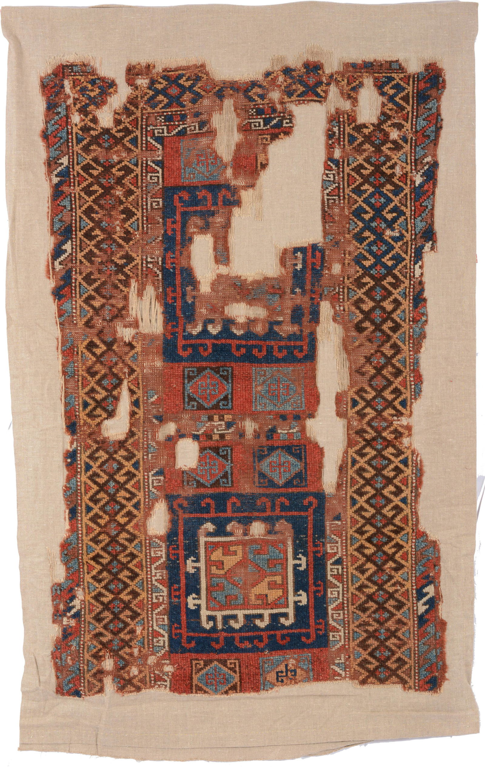 Turkish Village Rug Fragment, 19th century 5 ft. x 3 ft. Provenance: The George Gilmore collection. (1 of 6)