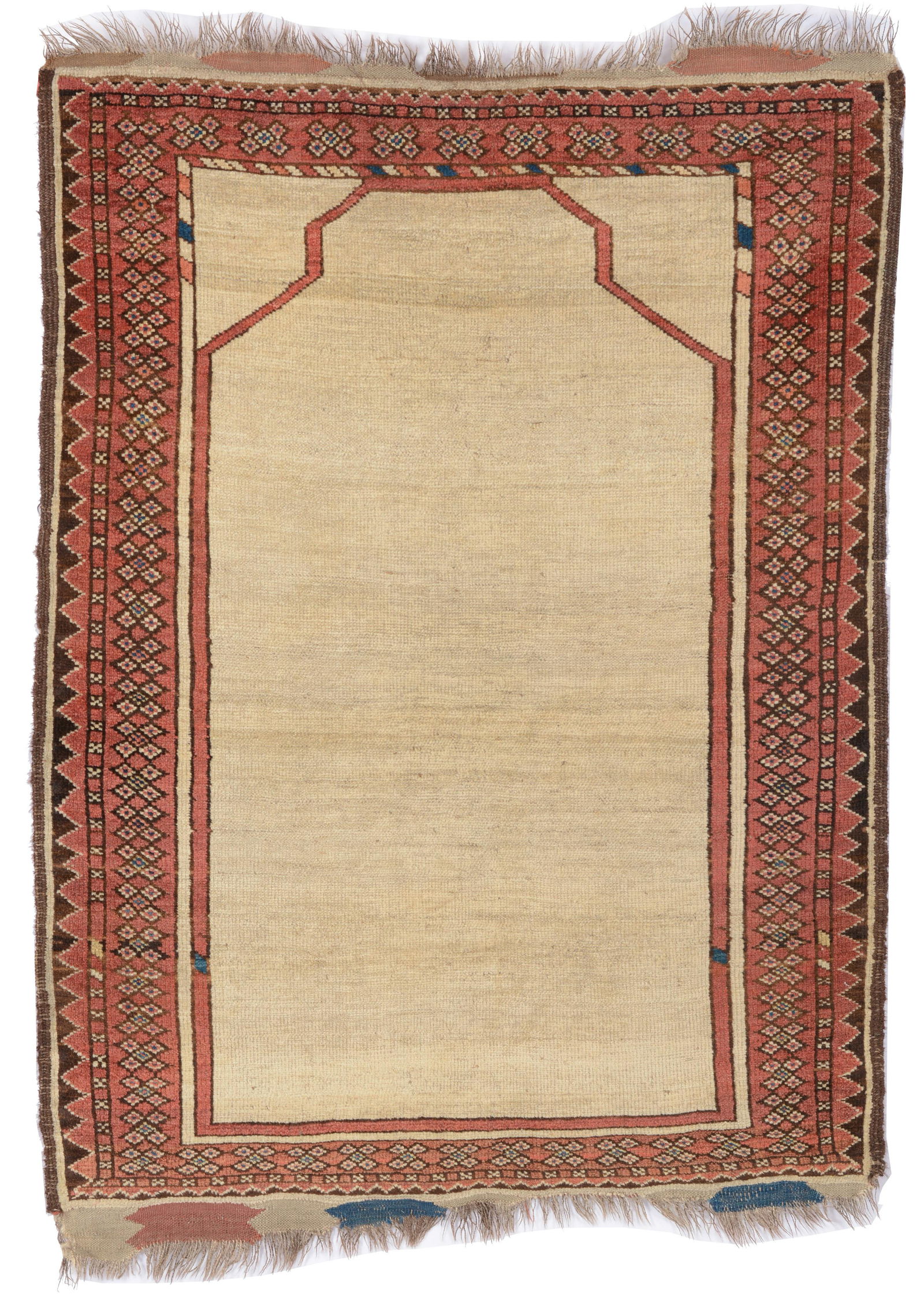 Ersari Prayer Rug, Turkestan, ca. 1875 4 ft. 1 in. x 2 ft. 10. Provenance: The George Gilmore (1 of 4)