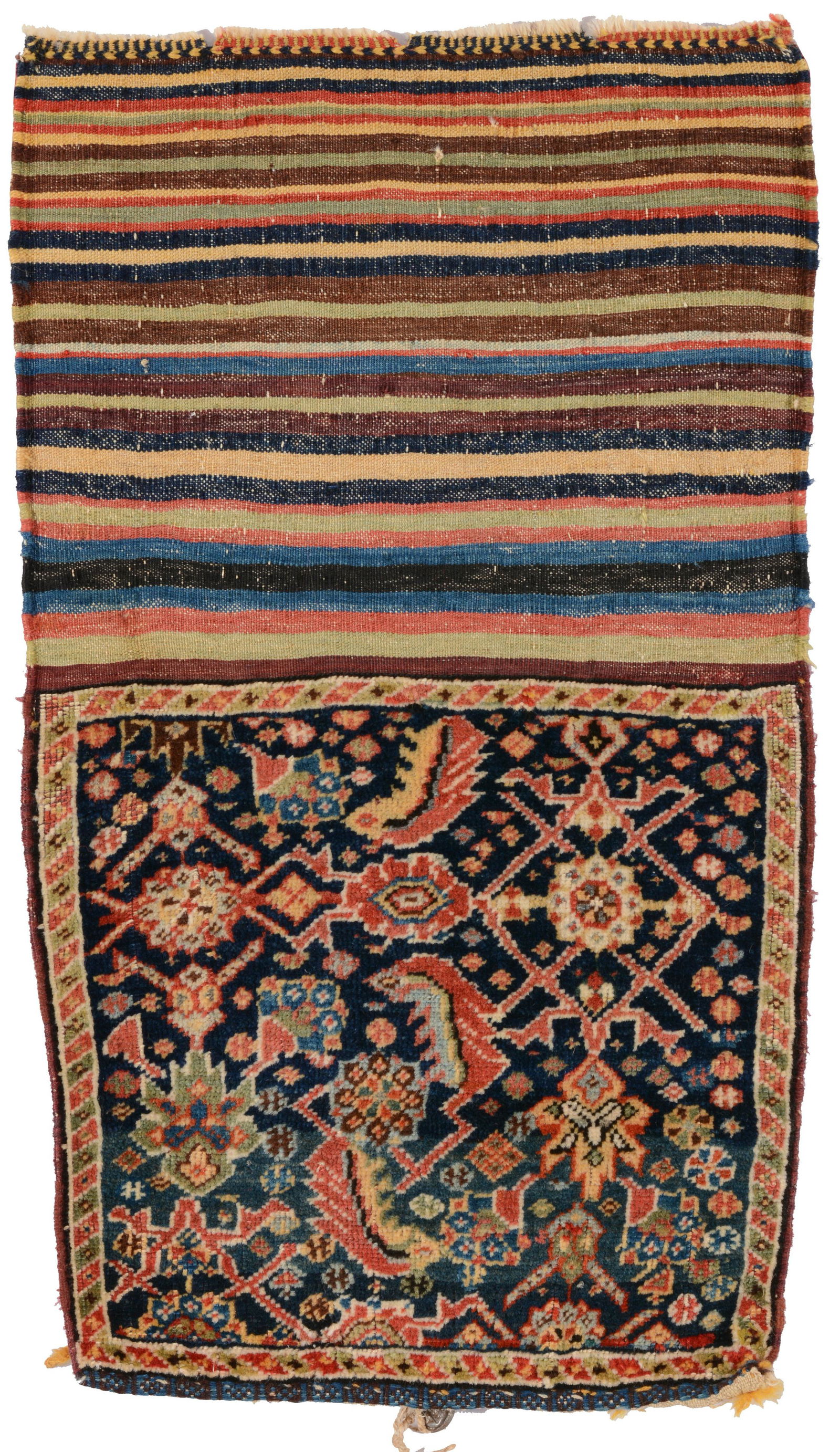 South Persian Bag, ca. 1900 2 ft. 5 in. x 1 ft. 5 in. Provenance: The George Gilmore collection. (1 of 3)