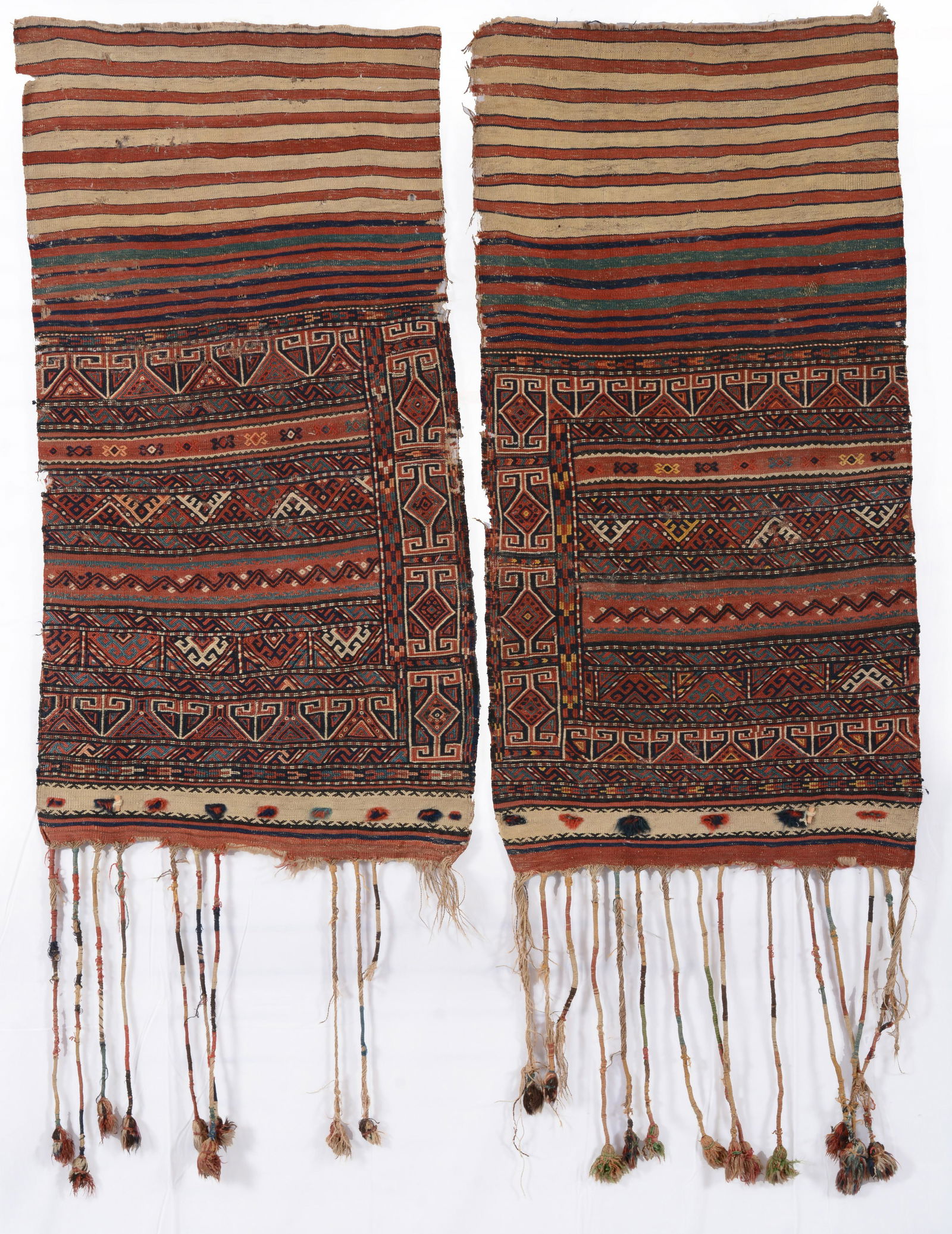 Pair of Persian Bag Faces, ca. 1925 4 ft. 8 in. x 2 ft. 5 in. Provenance: The George Gilmore (1 of 4)