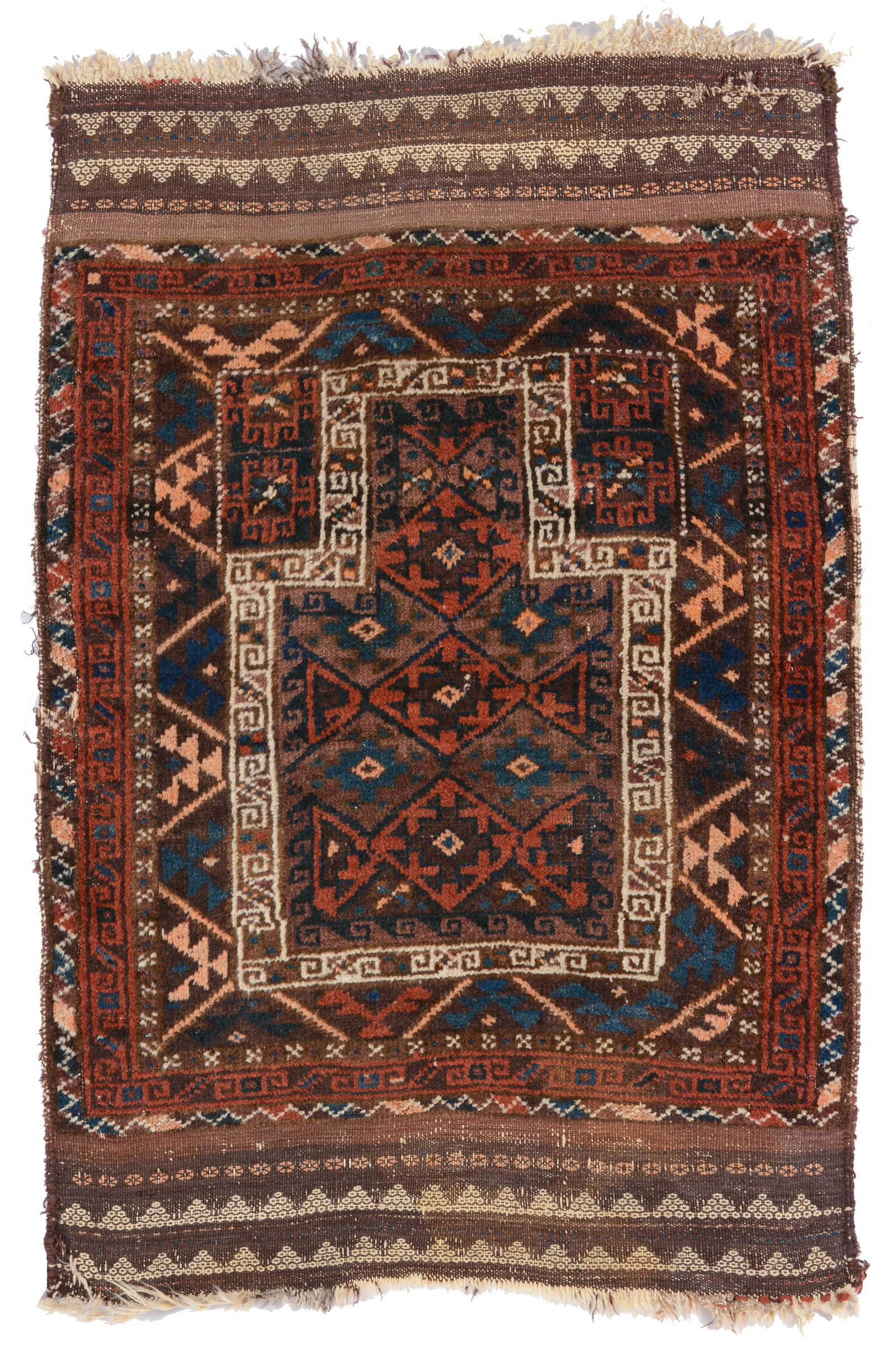 Belouch Prayer Rug, Afghanistan, ca. 1900 4 ft. 7 in. x 3 ft. 1 in. Provenance: The George Gilmore (1 of 5)