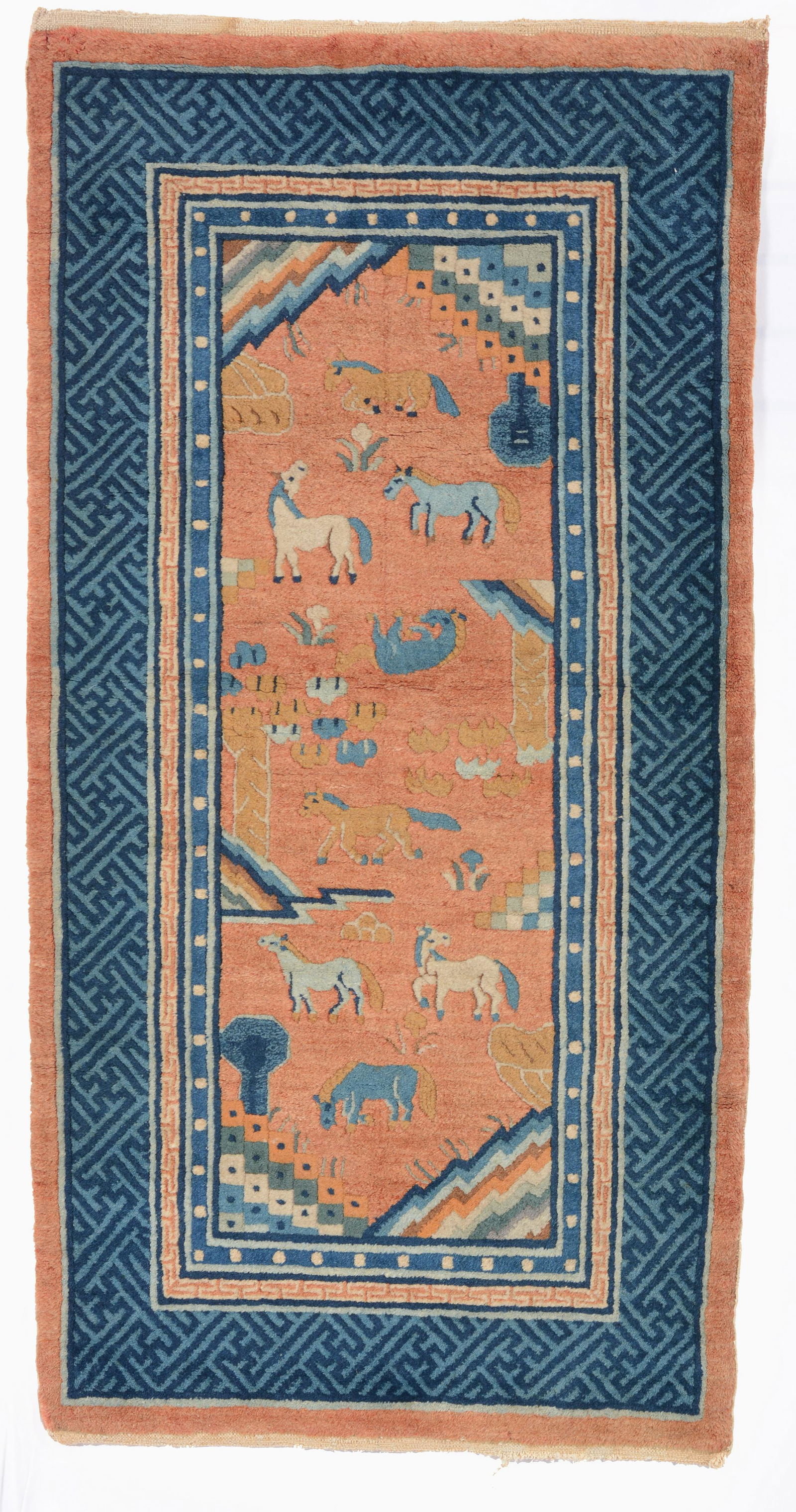 Chinese Nichols Rug, ca. 1925 5 ft. x 2 ft. 6 in. Provenance: The George Gilmore collection. (1 of 5)
