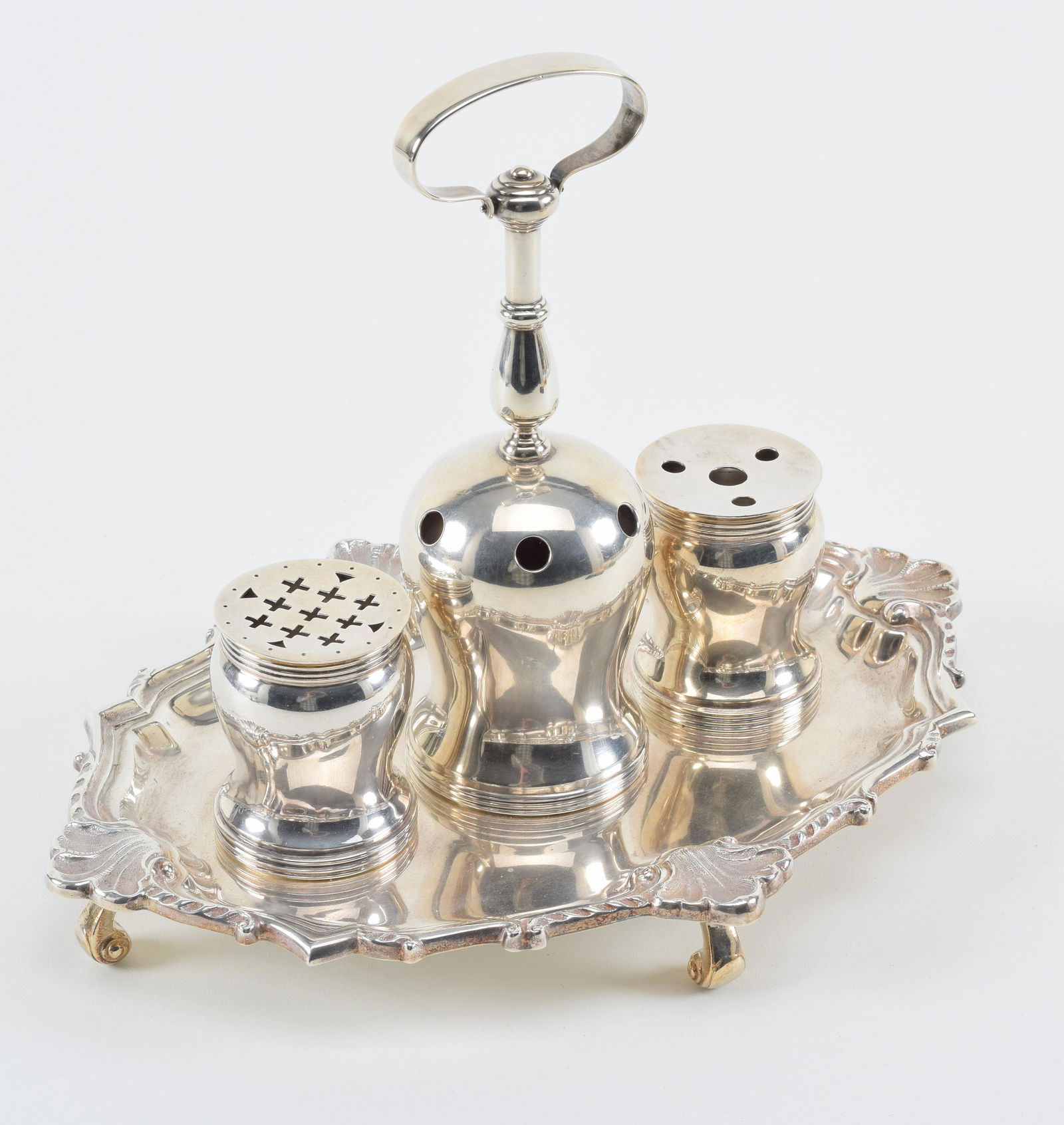 J. E. Caldwell vintage heavy sterling silver copy of the famous Philip Syng silver inkwell used to (1 of 10)