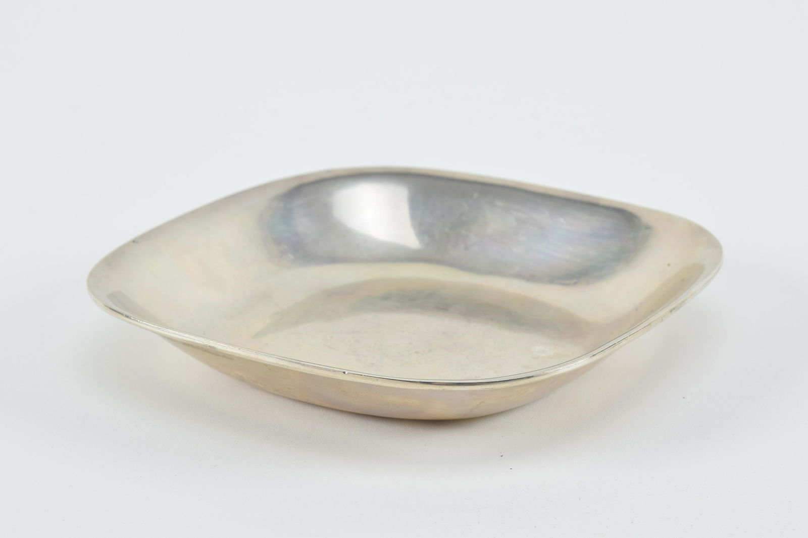 Arthur Stone arts and crafts square sterling silver dish. 5.625in square. 5.9 ozt. (1 of 4)