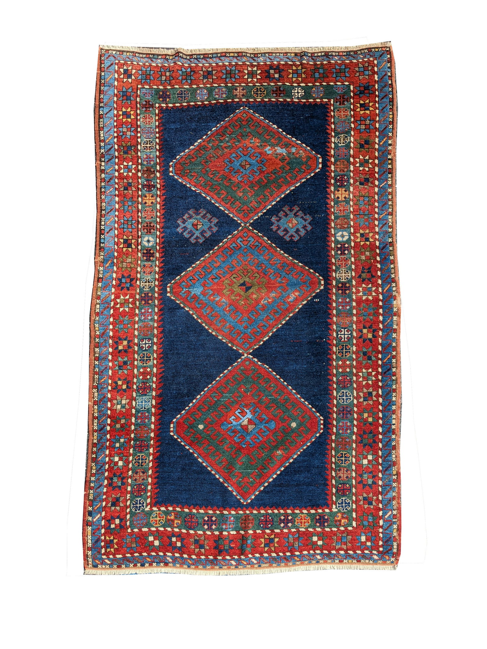 Kazak rug, Caucasus, ca. 1900. 8 x 4 ft 6 in. (1 of 5)