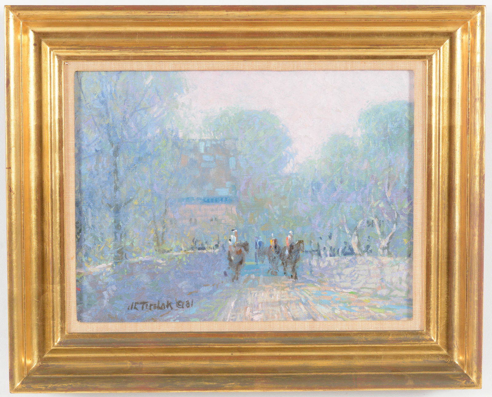 John C. Terelak. Horse Promenade Signed and dated '81 lower left. Oil on canvas. Framed. Image size (1 of 7)