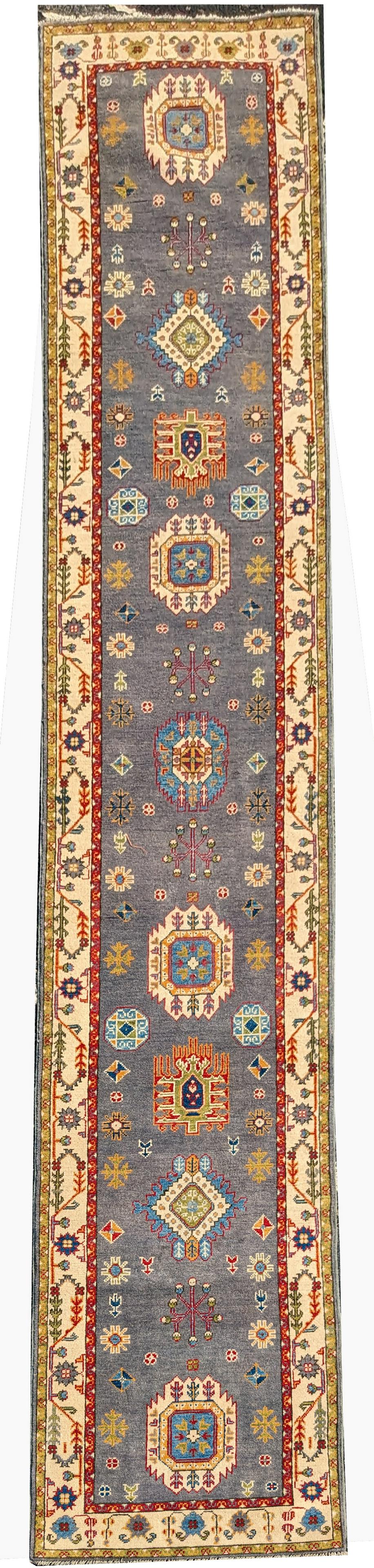 Kazak carpet runner. 15' 10" x 2' 8" (1 of 3)