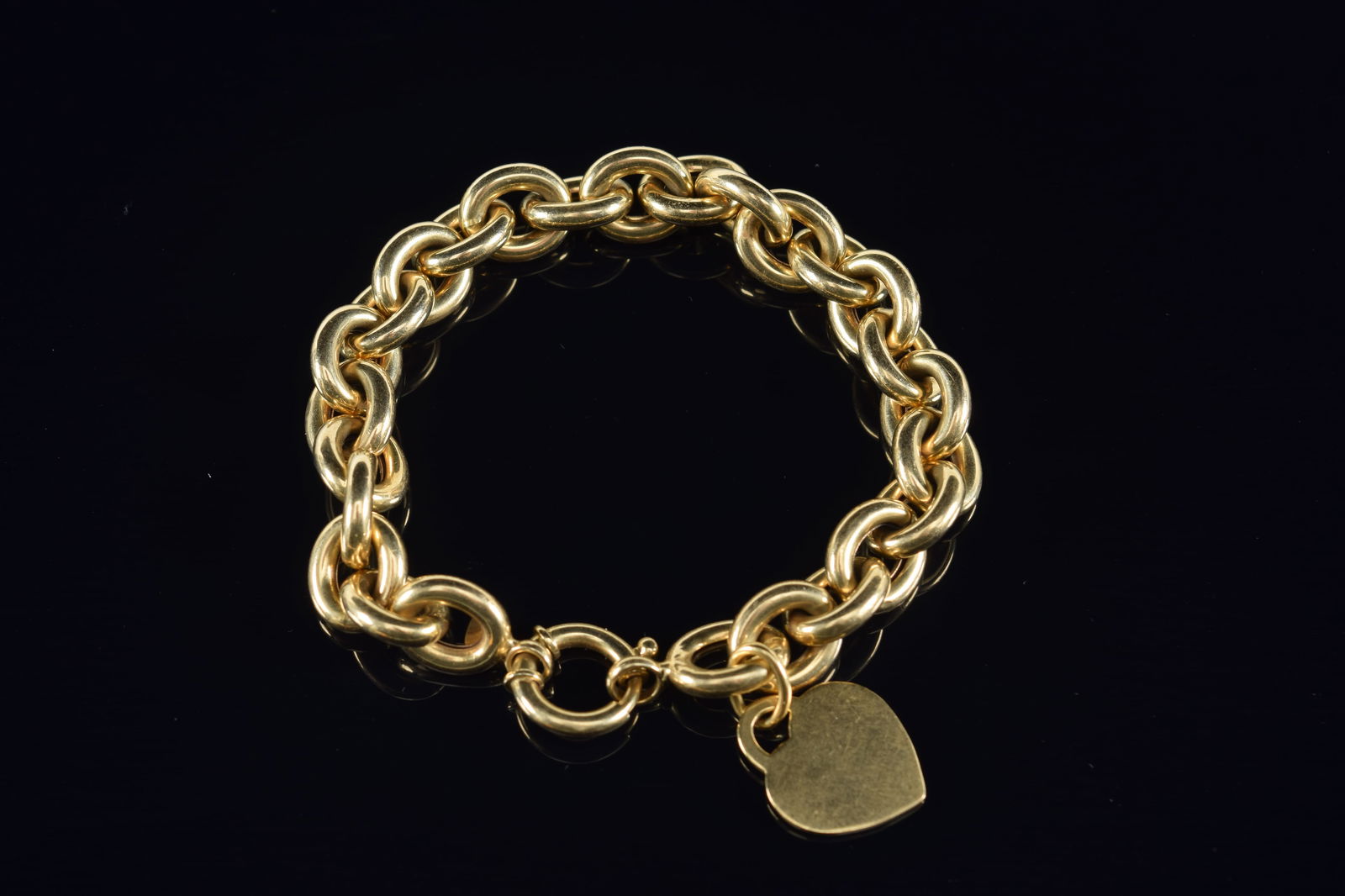 Milor 14k Gold Large Chain Link Bracelet With 18k Gold Tiffany & Co