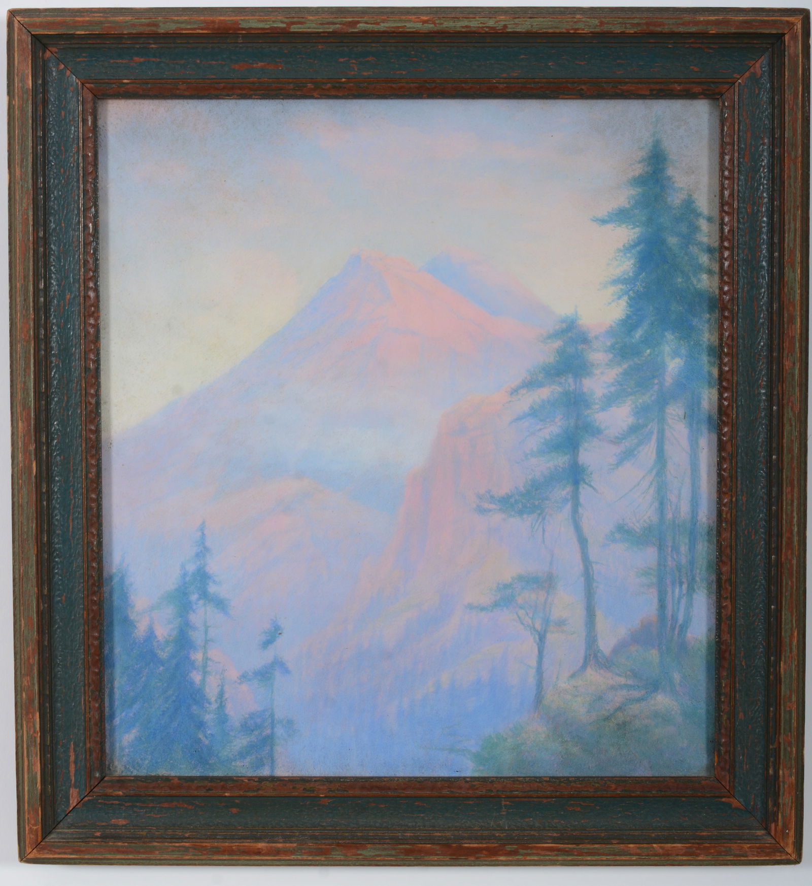 Zarh Pritchard. California. "Dawn on Sierra Nevada near Bishop Inyo County California". Oil painting (1 of 6)