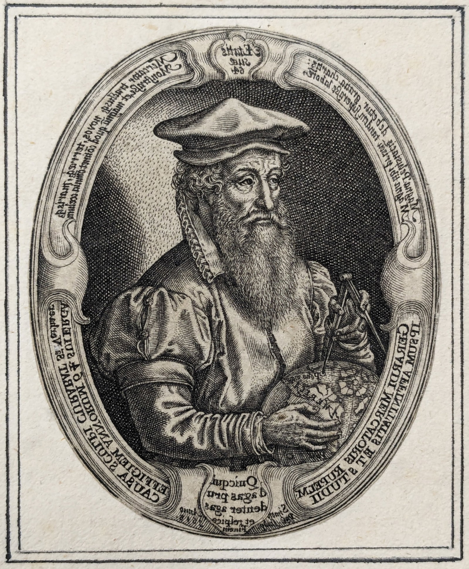 De Passe. Portraits. To include: Gerard Mercator, Nicolaus Paschasius, John More, Philip Herbert, (1 of 18)