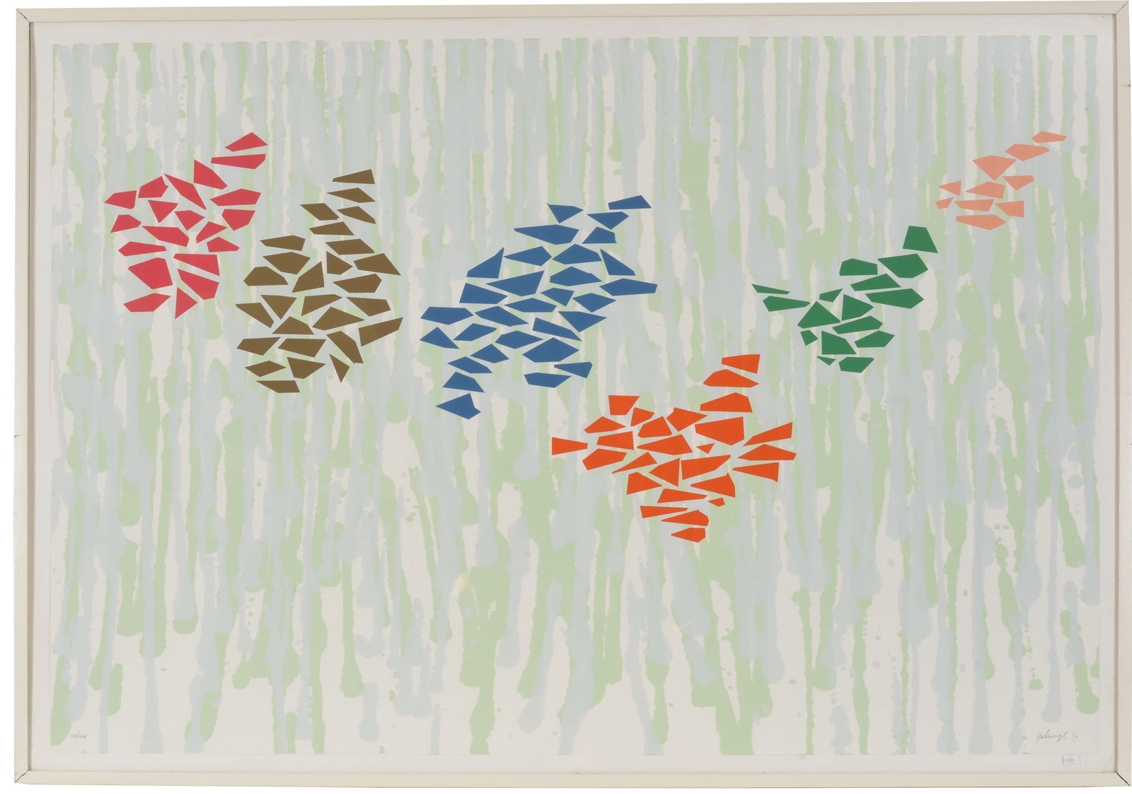 Robert Goodnough. "Mostly Mozart Festival". 1976. Silkscreen print. Signed in pencil lower right. (1 of 9)