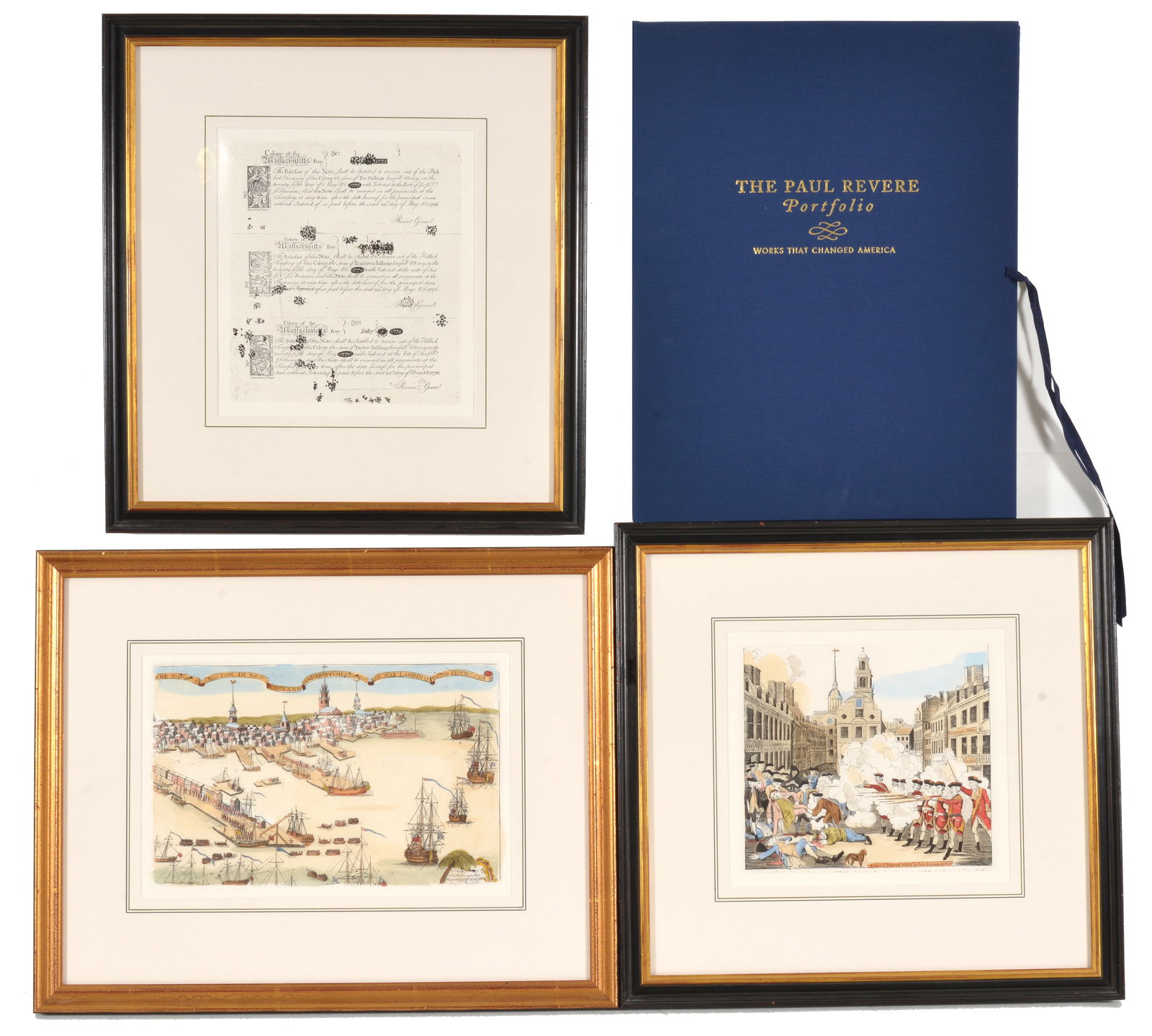 The Paul Revere Portfolio, limited edition of 500. This copy numbered 57. Includes 3 framed (1 of 5)