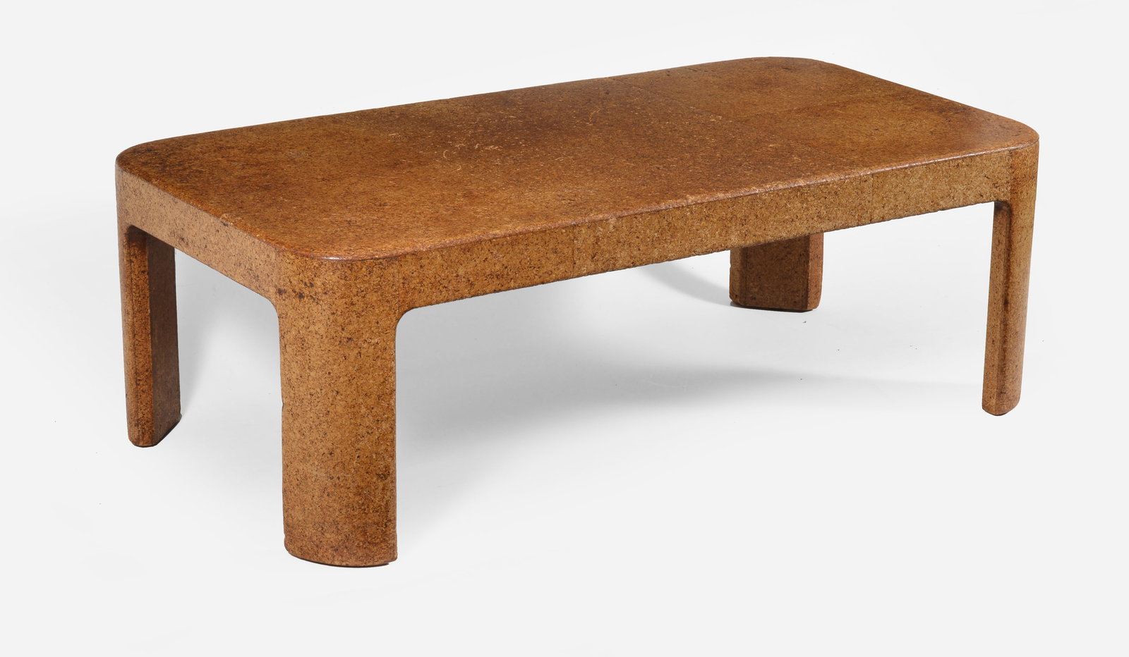 The May Family Samuel Marx lacquered cork side table. Cork veneers over hardwood circa 1940. (1 of 20)