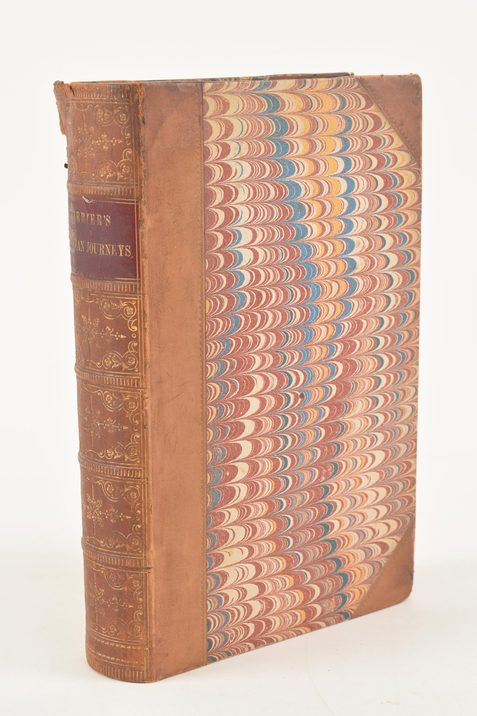 J. P. Ferrier. Caravan Journeys and Wanderings in Persia, Afghanistan, Turkistan, and Beloochistan.: J. P. Ferrier. Caravan Journeys and Wanderings in Persia, Afghanistan, Turkistan, and Beloochistan. Second edition. London: John Murray, 1857. Includes original fold out map at rear of book. Some foxi