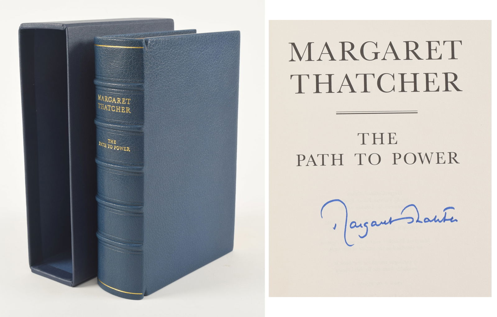 Margaret Thatcher. Signed limited edition "The Path to Power". Harper Collins: London, 1995. Signed (1 of 5)