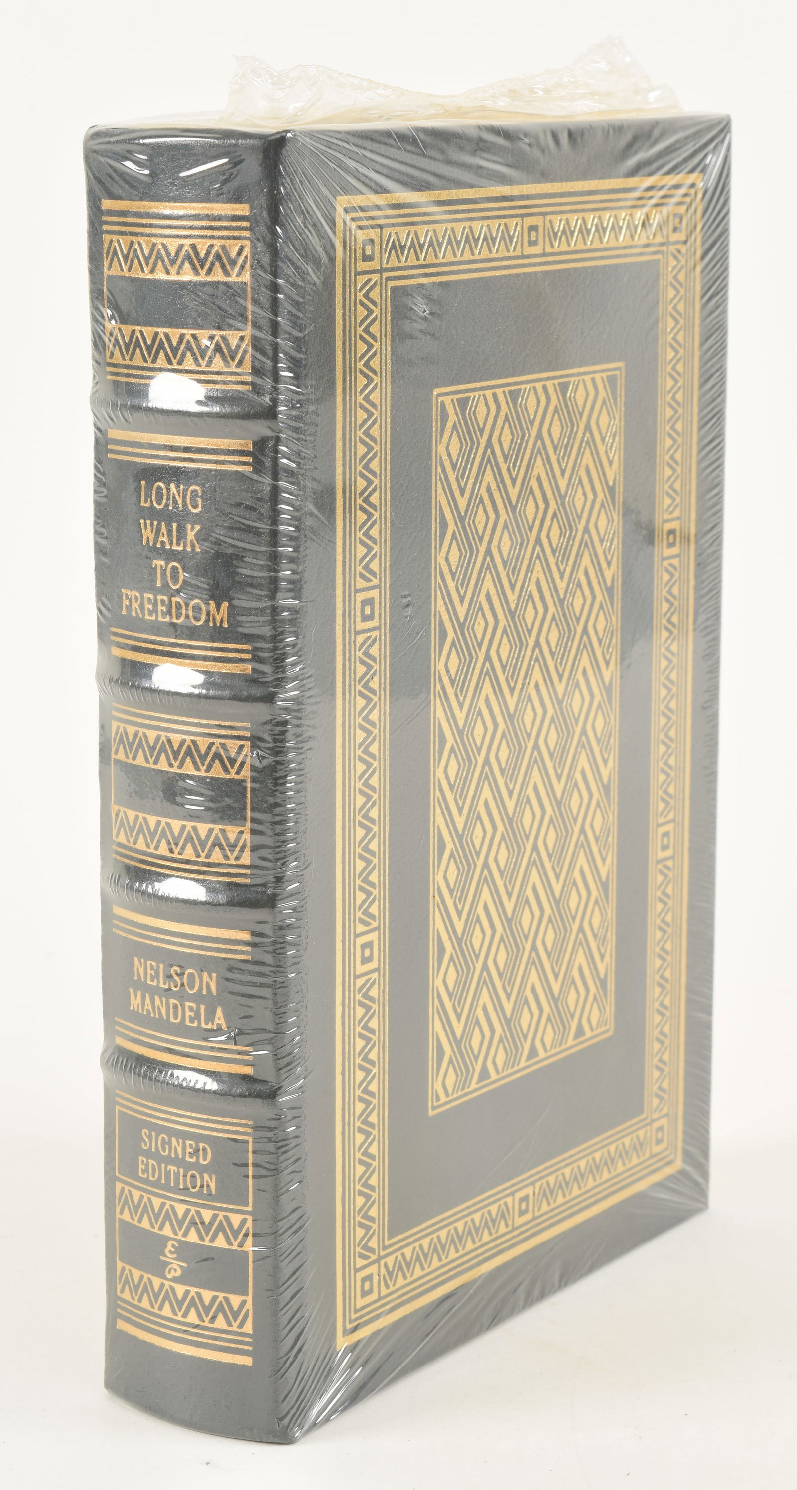 Nelson Mandela. "Long Walk to Freedom". Signed Easton Press edition. In original plastic wrap (1 of 3)